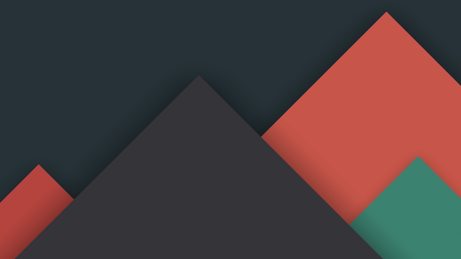 Minimalist geometric shapes with overlapping layers HD Wallpaper