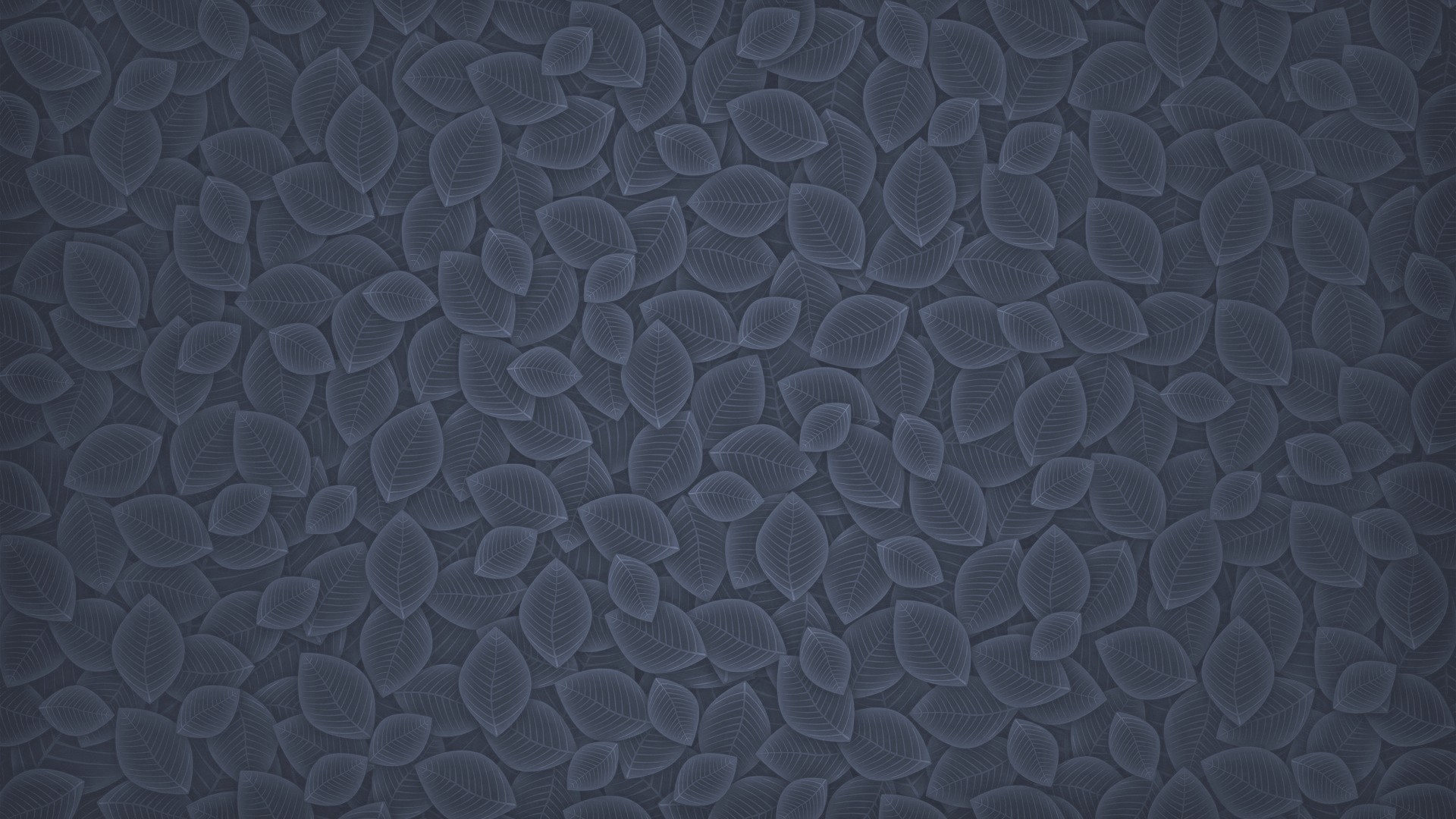 Dark blue leaves pattern artwork HD Wallpaper