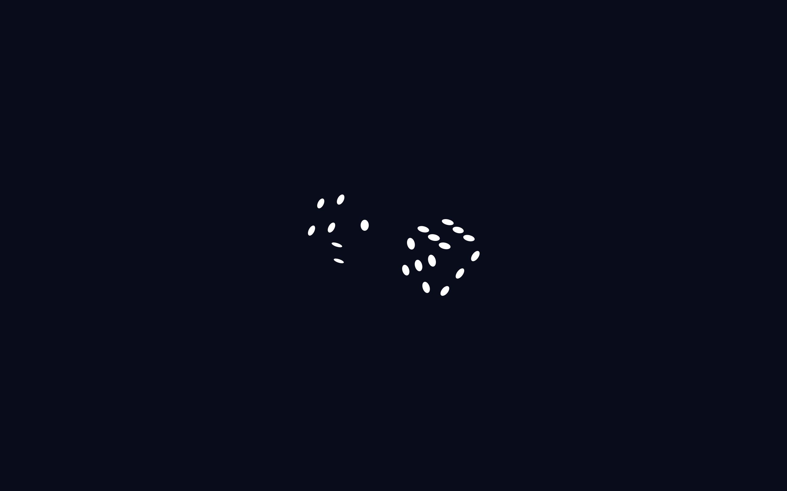 Minimalist illustration of two dice HD Wallpaper