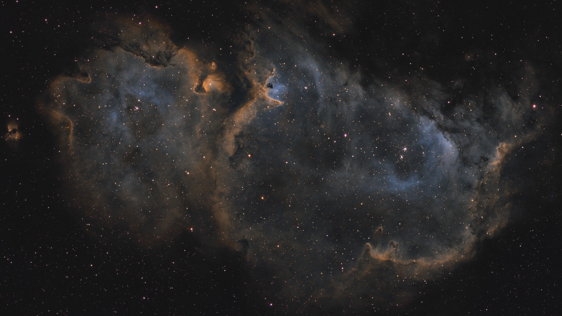 Nebula in deep space with stars HD Wallpaper