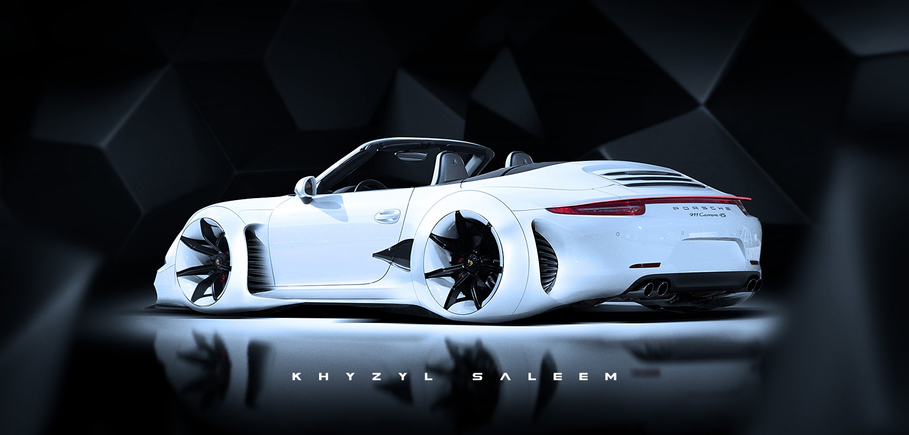 White Porsche 911 Carrera S by Khyzyl Saleem HD Wallpaper