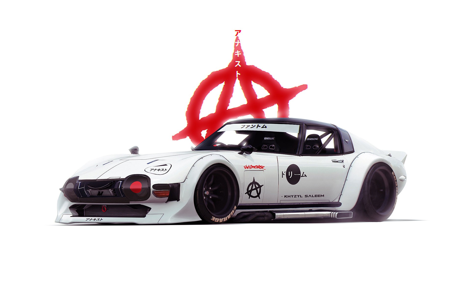 White Toyota 2000GT by Khyzyl Saleem HD Wallpaper