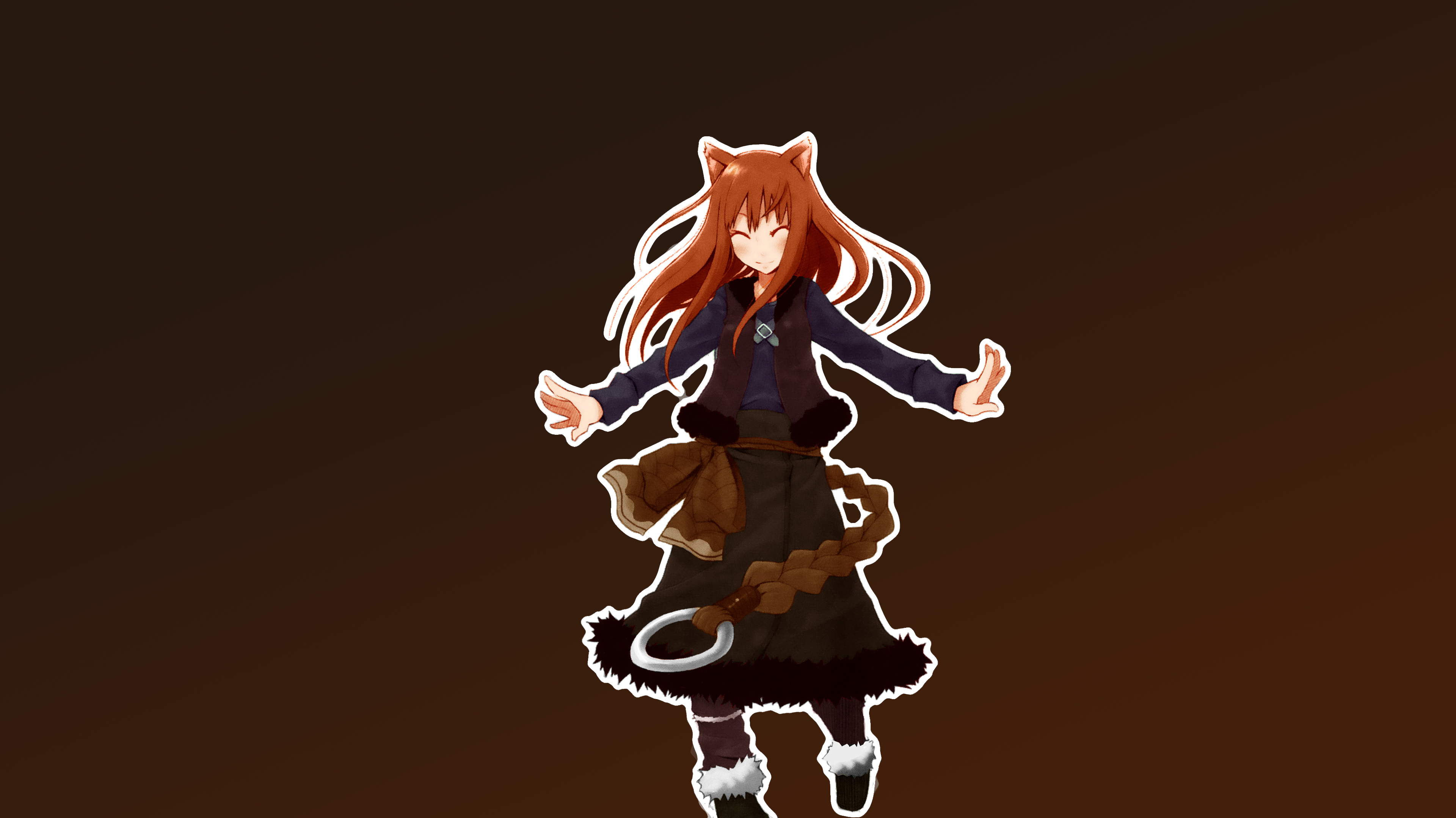 Holo from Spice and Wolf with Okamimimi HD Wallpaper