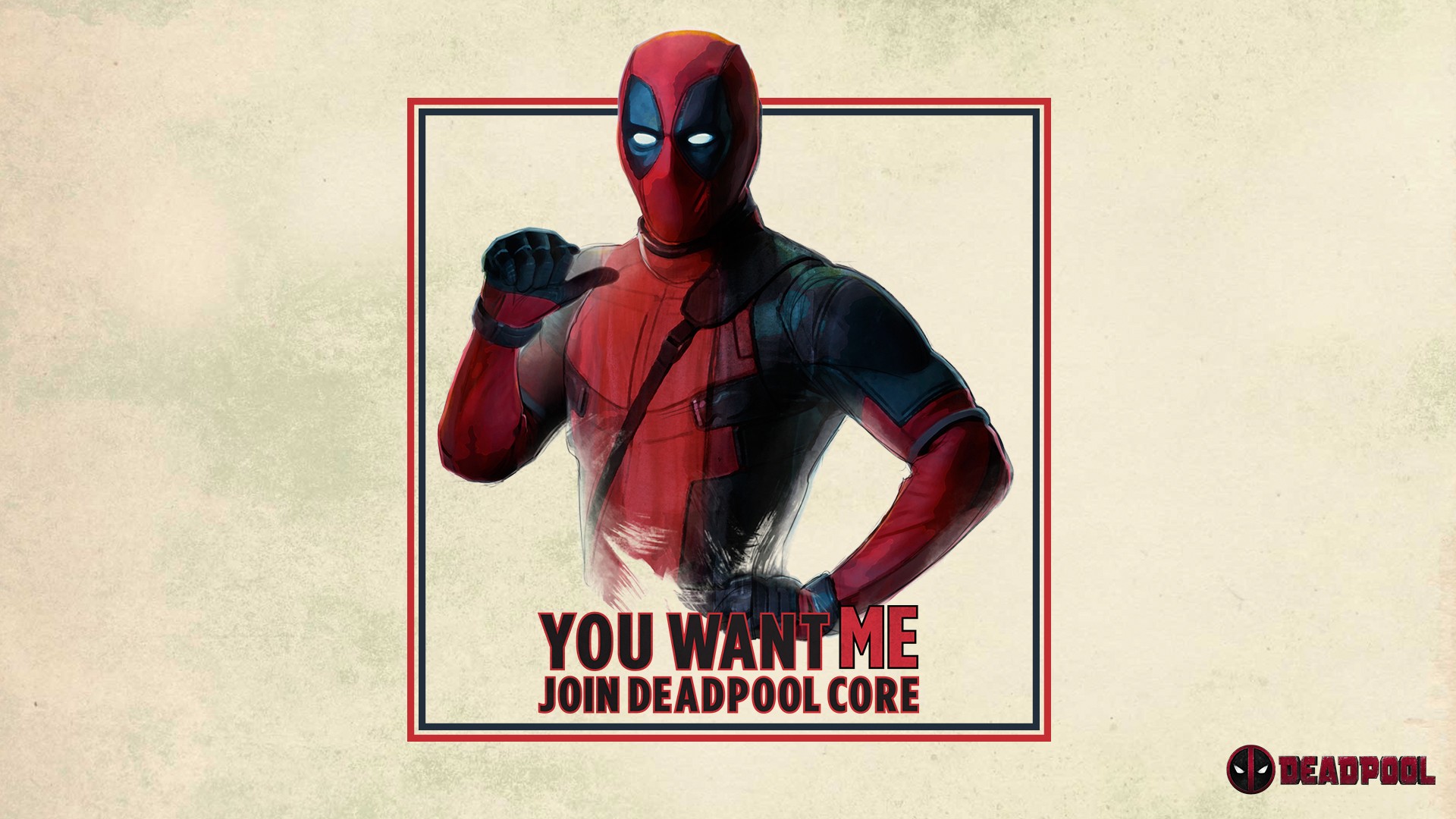 Deadpool Recruitment Poster HD Wallpaper