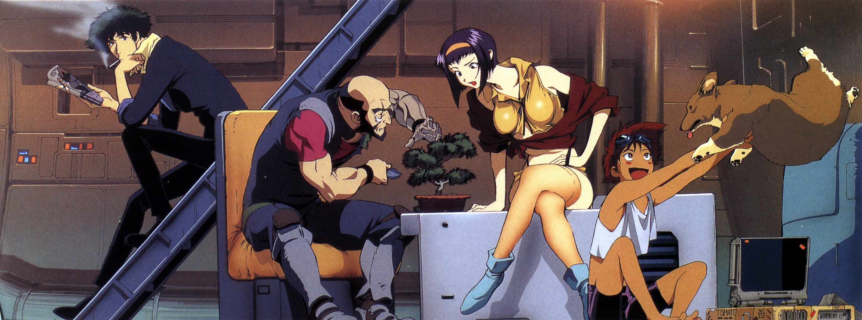 Cowboy Bebop characters and Ein the dog HD Wallpaper