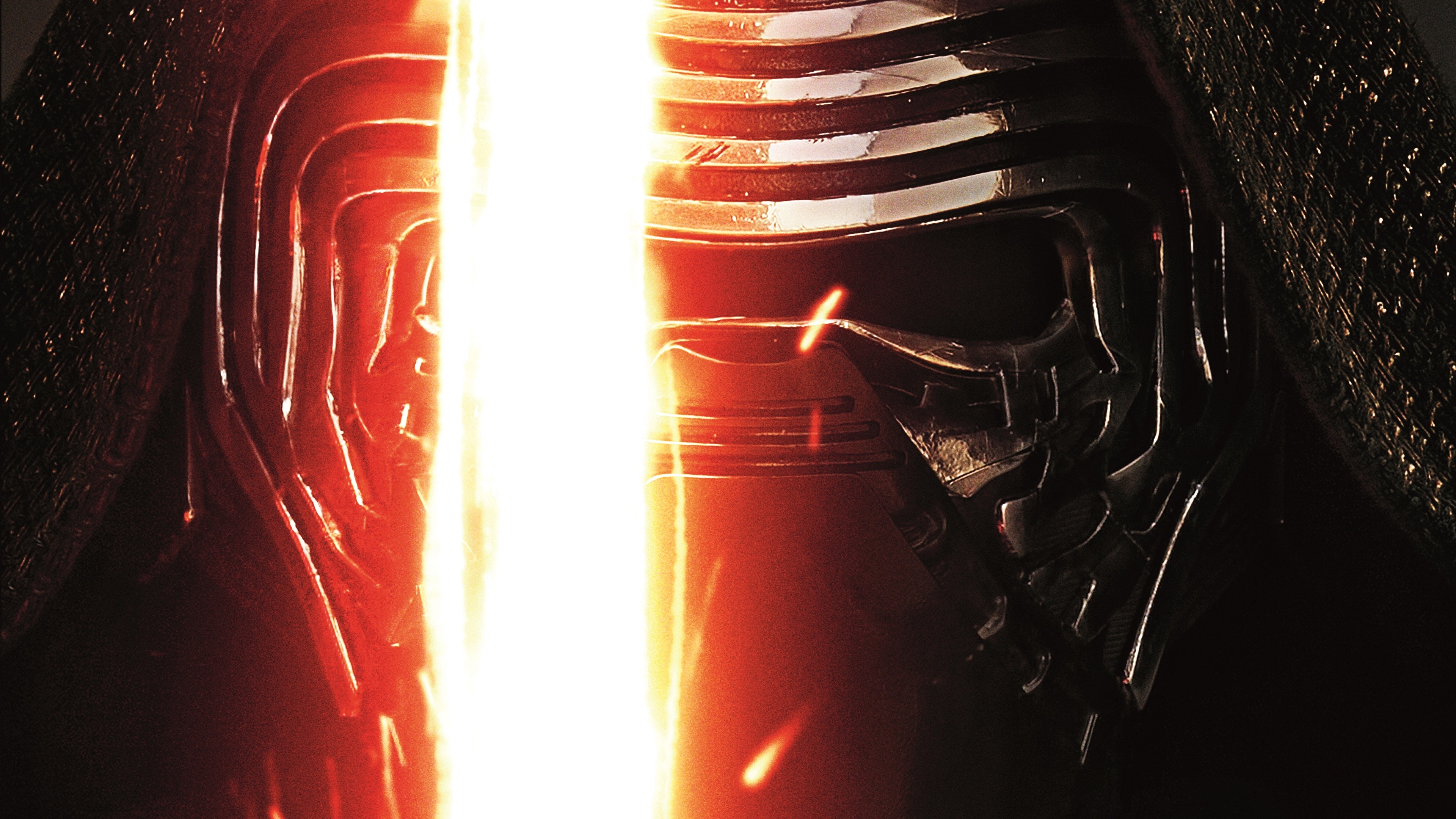 Kylo Ren with Lightsaber from Star Wars HD Wallpaper