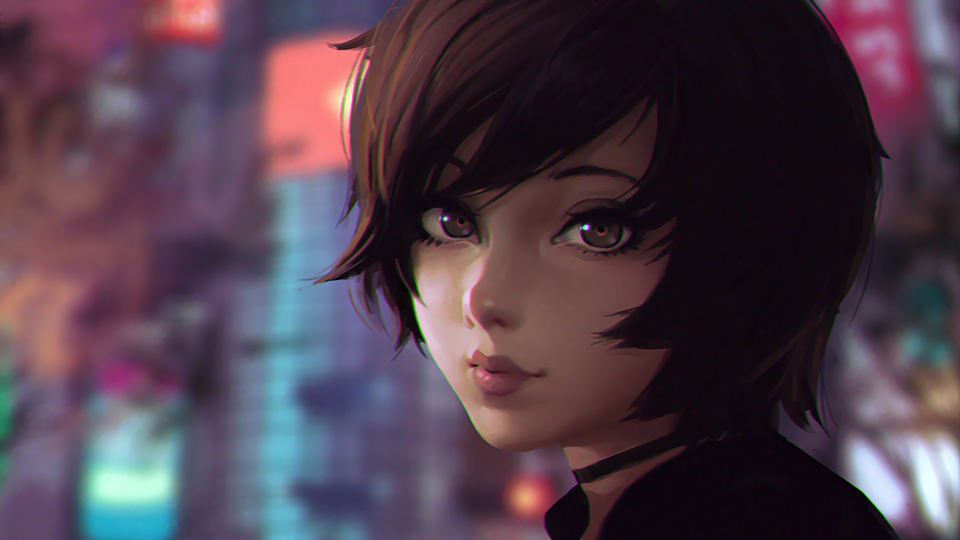 Portrait of a young woman by Ilya Kuvshinov HD Wallpaper