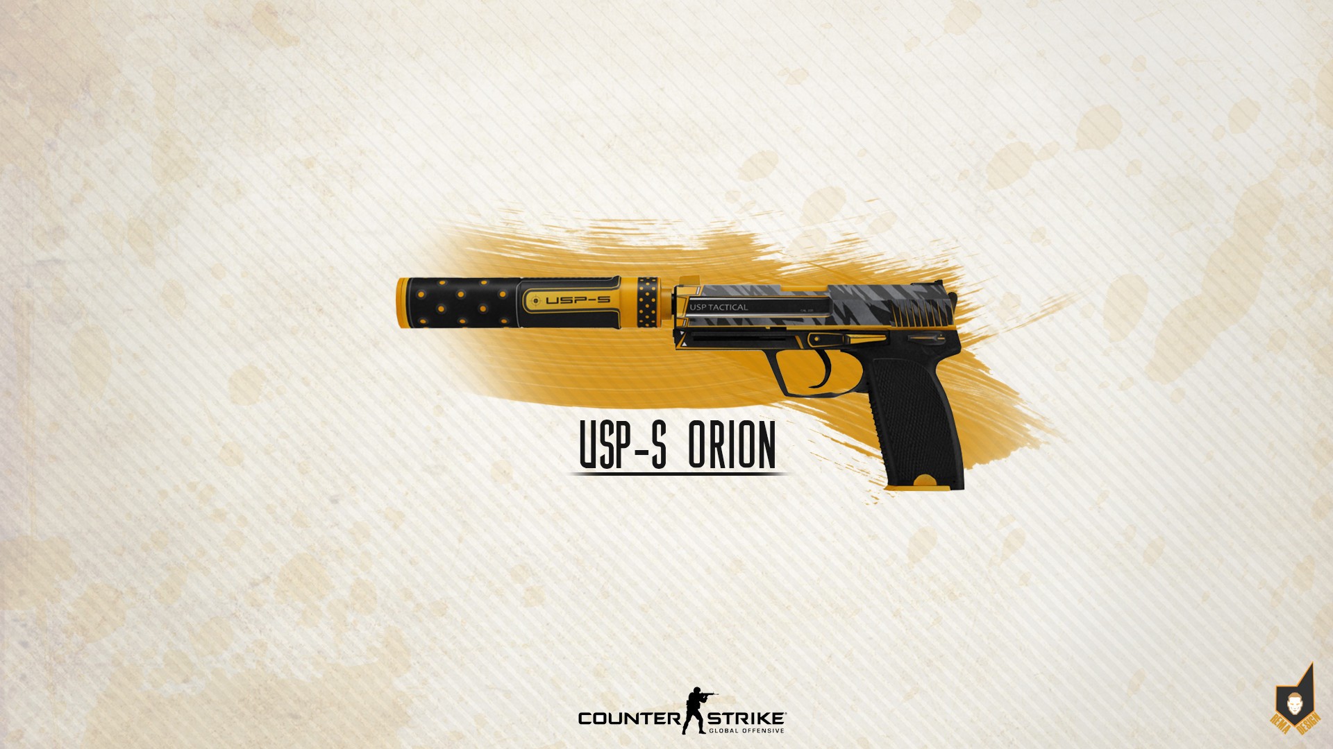 USP-S Orion skin for Counter-Strike: Global Offensive HD Wallpaper