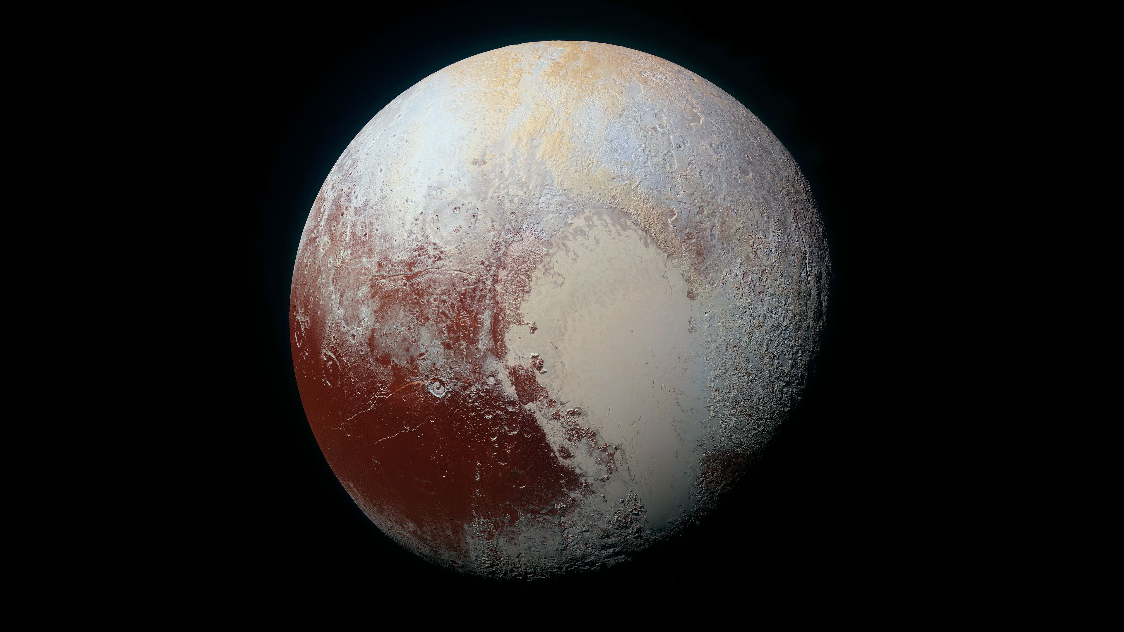 Pluto as seen by New Horizons HD Wallpaper