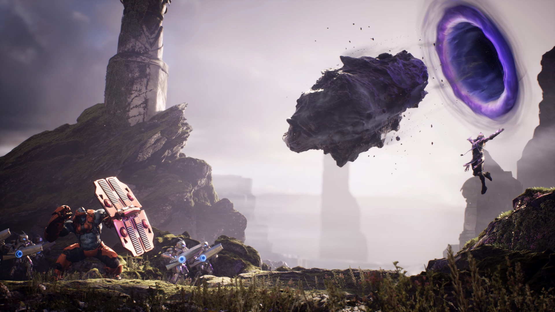 Paragon artwork of a wizard and a portal HD Wallpaper