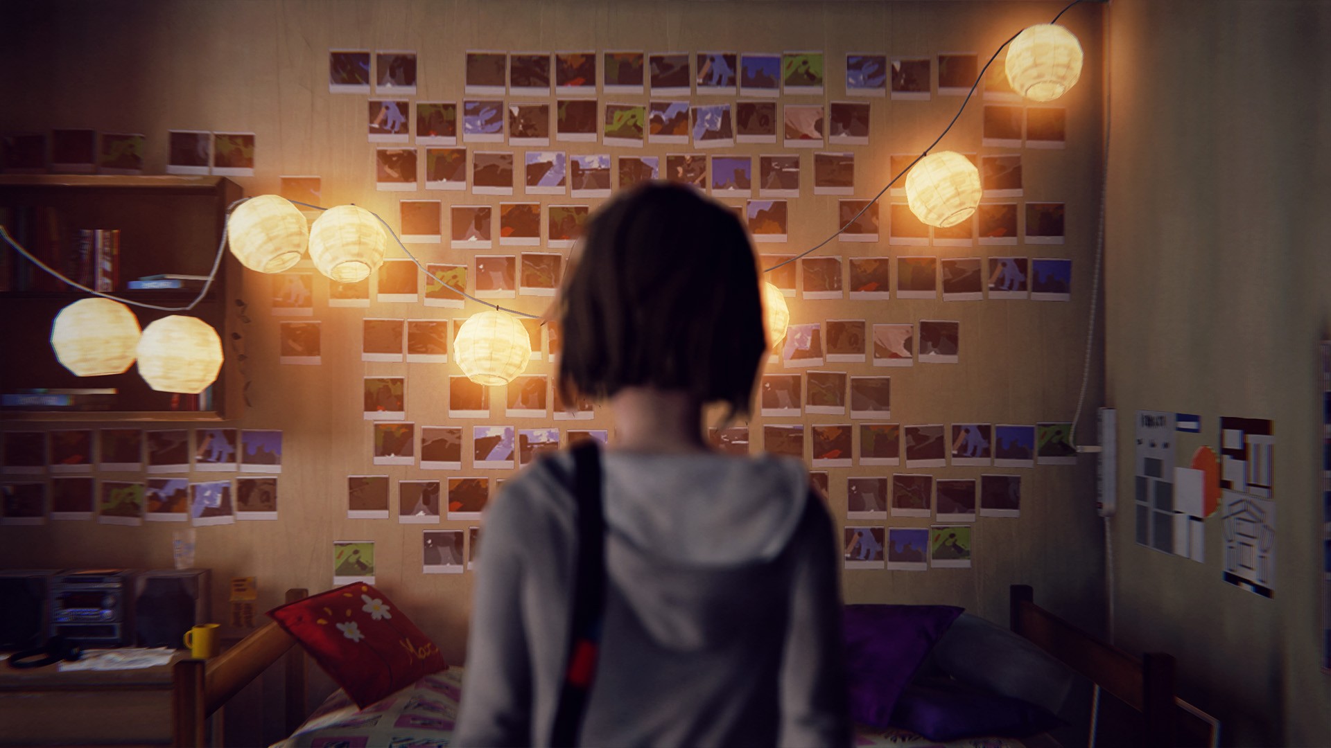 Max Caulfield in her room with photos HD Wallpaper