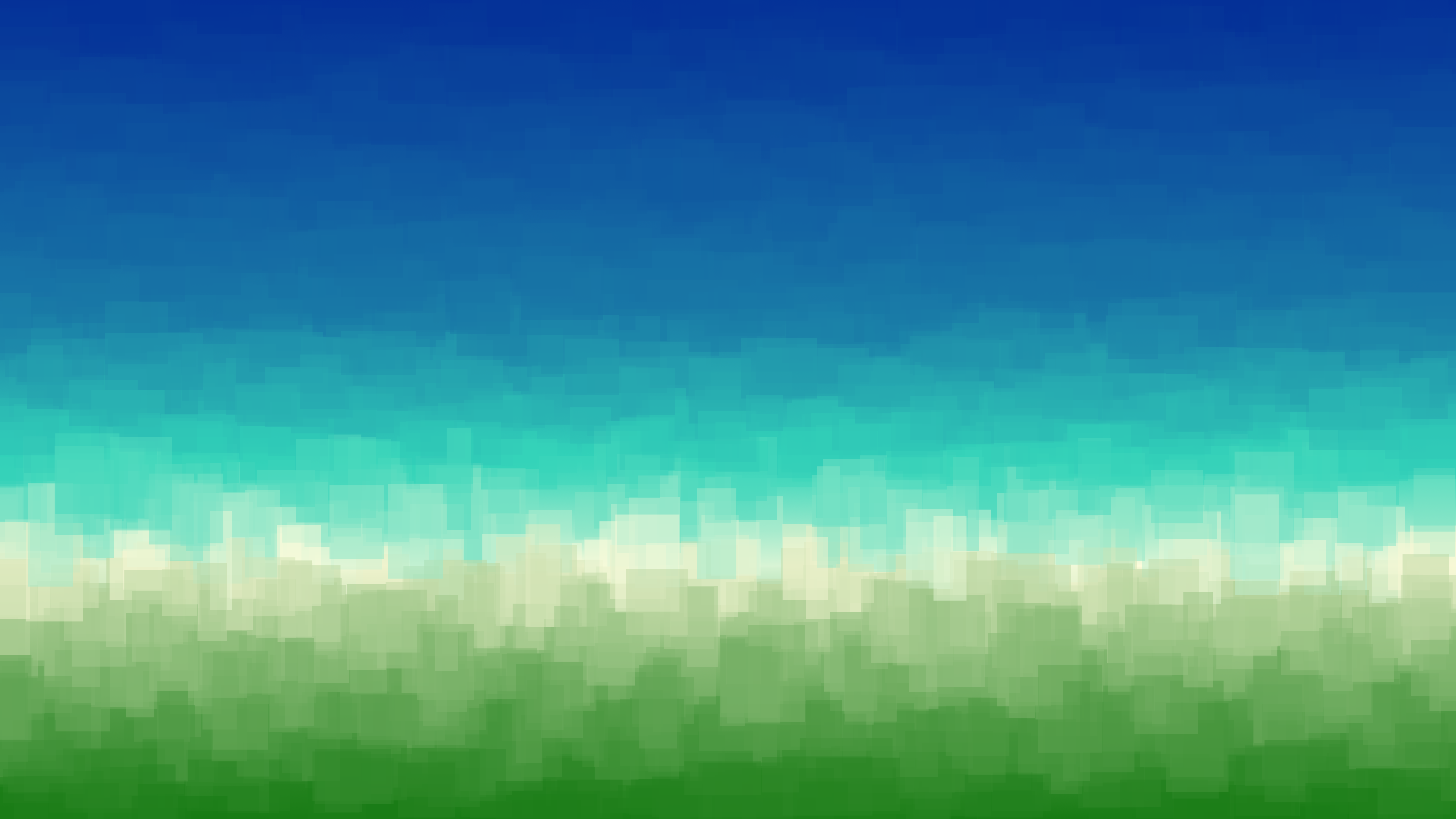 Abstract gradient of blue, green, and white squares HD Wallpaper