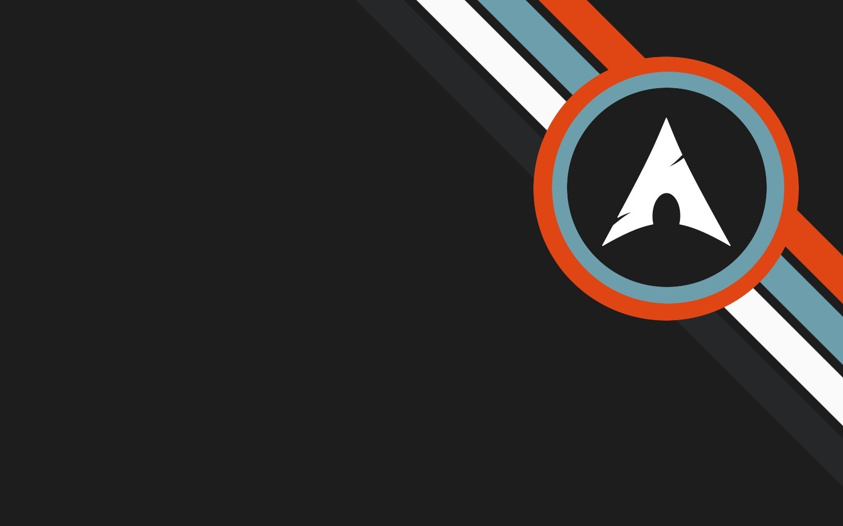 Arch Linux logo with abstract stripes HD Wallpaper