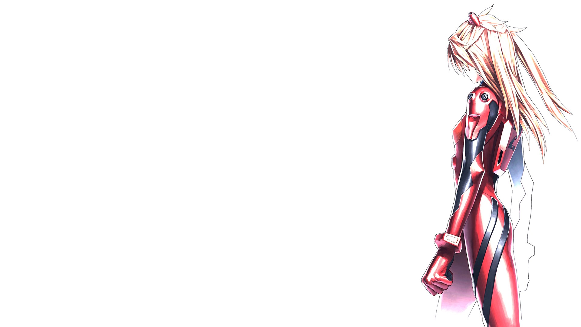 Asuka Langley Soryu in a red plugsuit HD Wallpaper