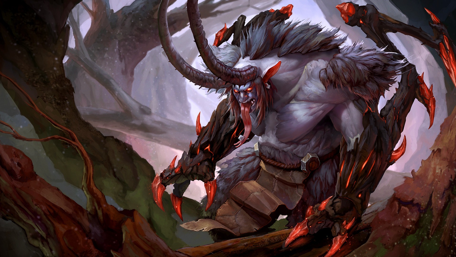 World of Warcraft Artwork of a Demonic Creature HD Wallpaper