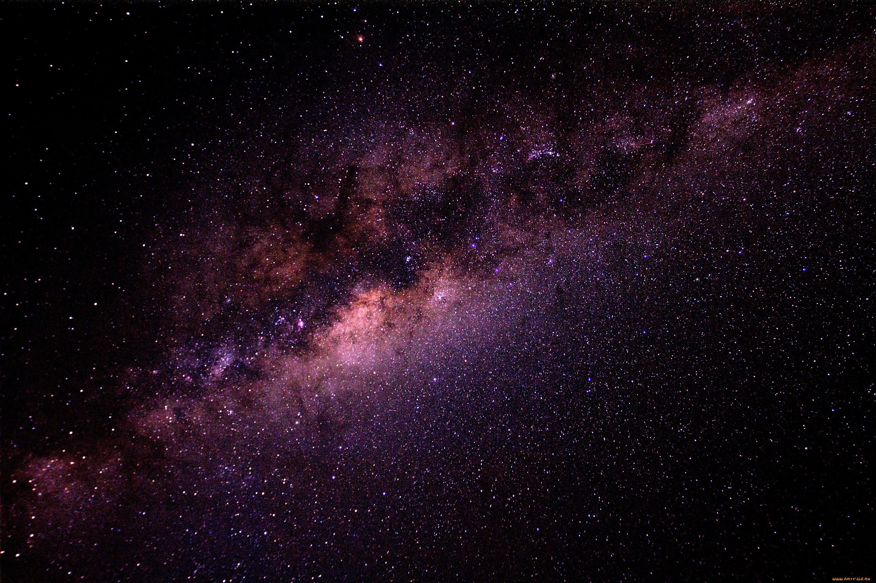 The Milky Way galaxy in the night sky HD Wallpaper