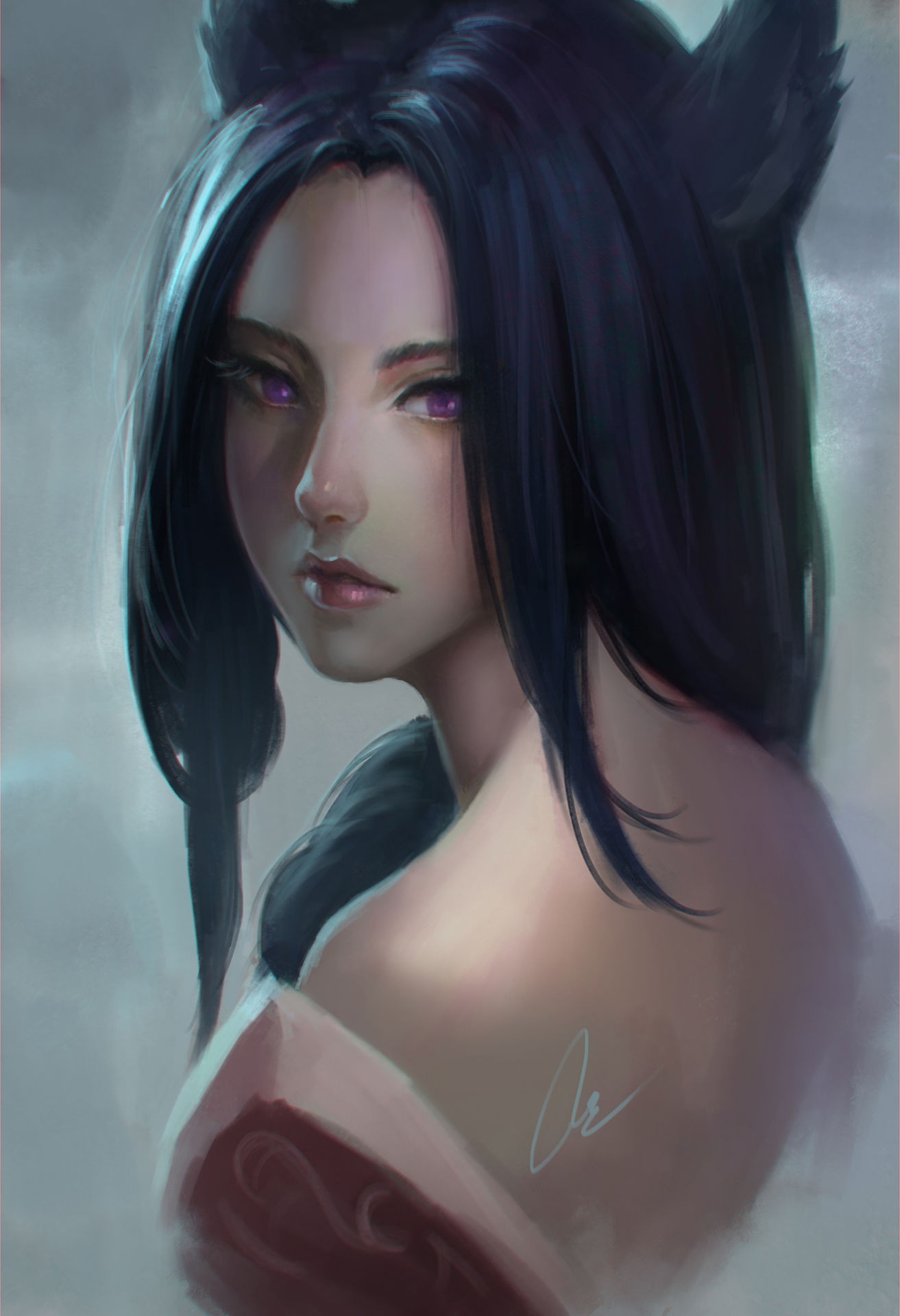 Ahri from League of Legends HD Wallpaper