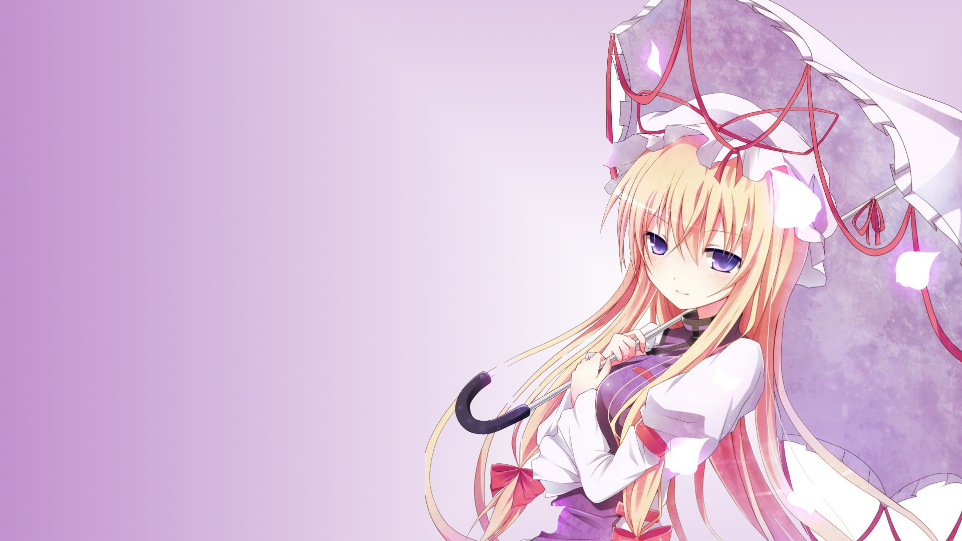 Yakumo Yukari holding a parasol HD Wallpaper