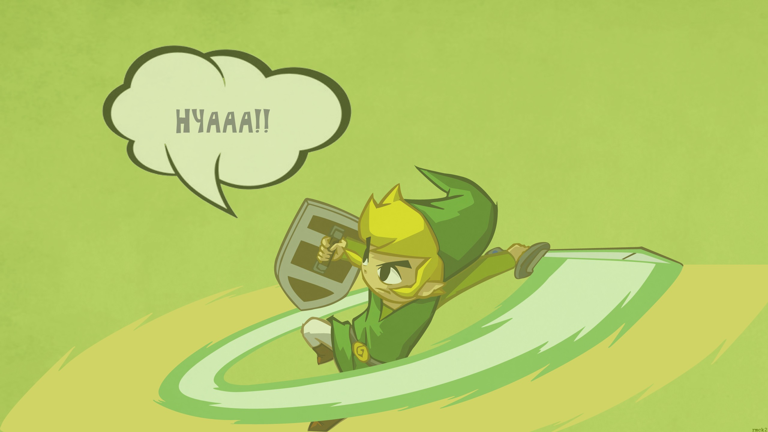 The Legend of Zelda: Link's sword attack HD Wallpaper