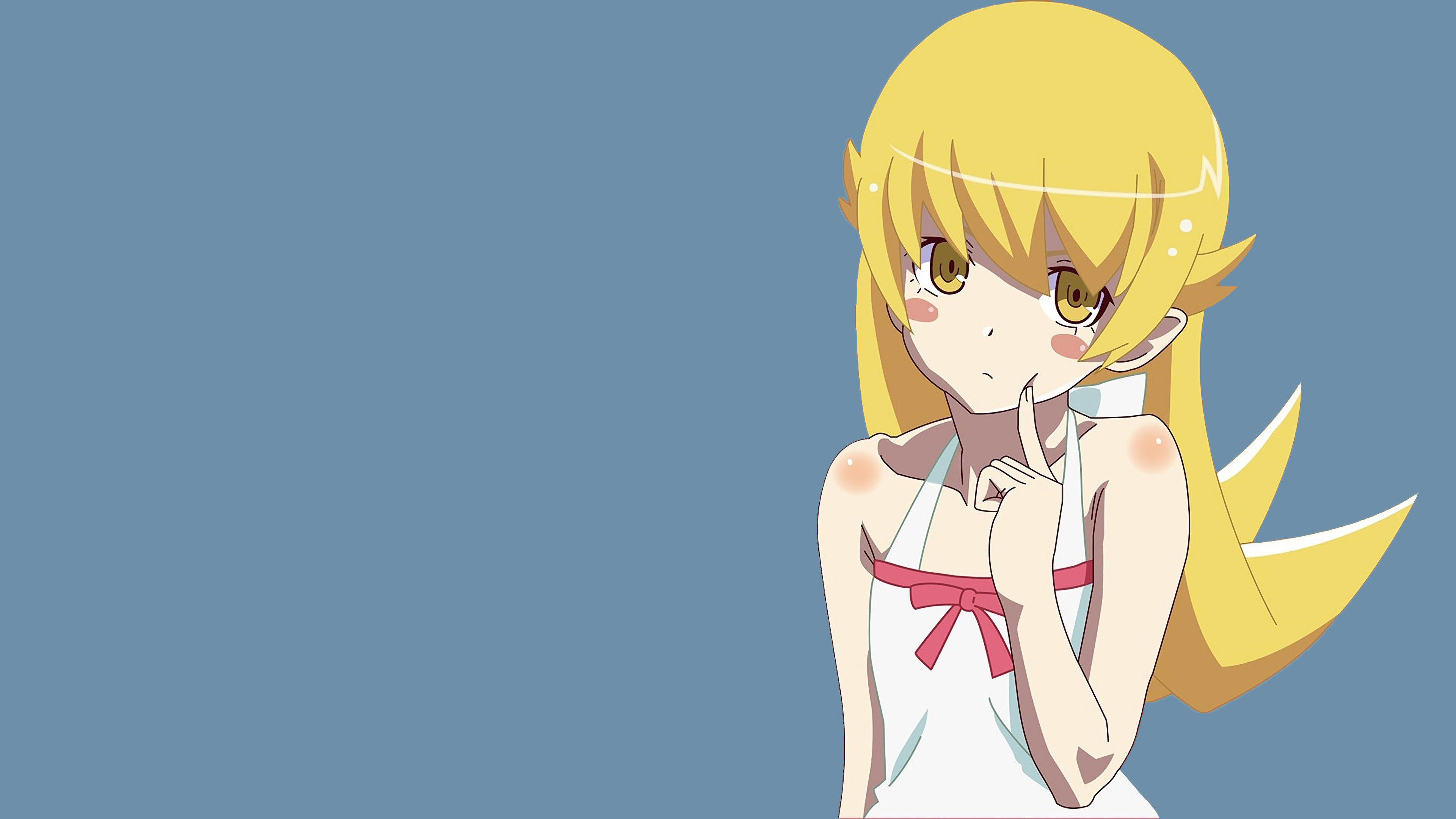Oshino Shinobu from Monogatari Series HD Wallpaper
