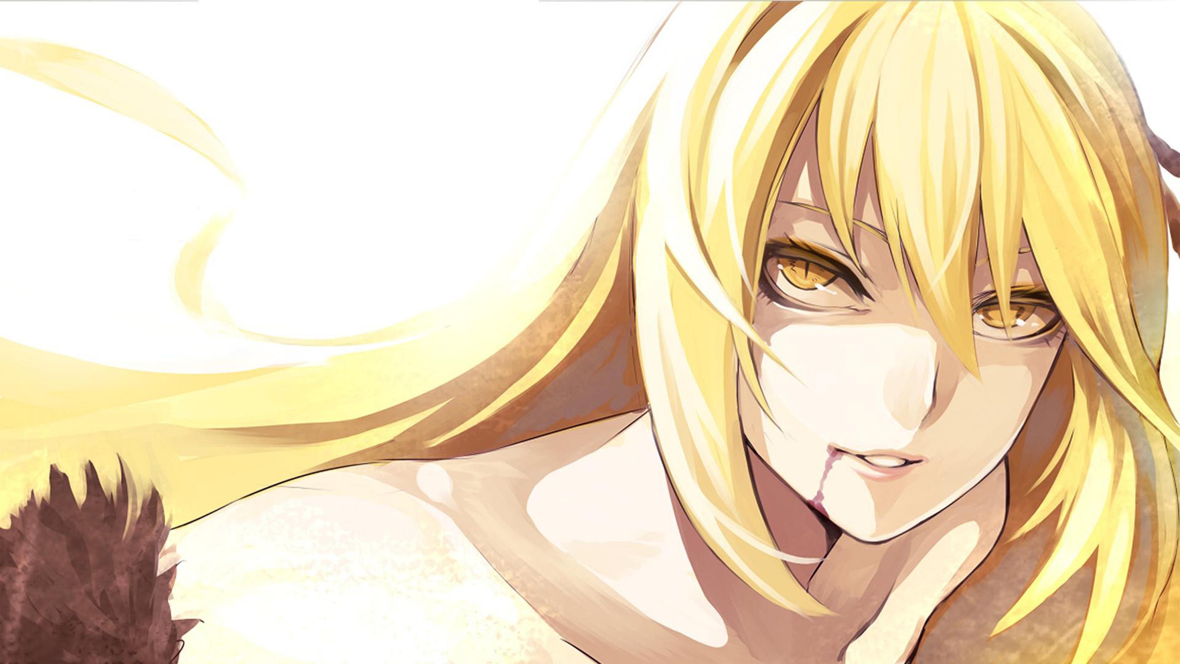 Oshino Shinobu from Monogatari Series HD Wallpaper