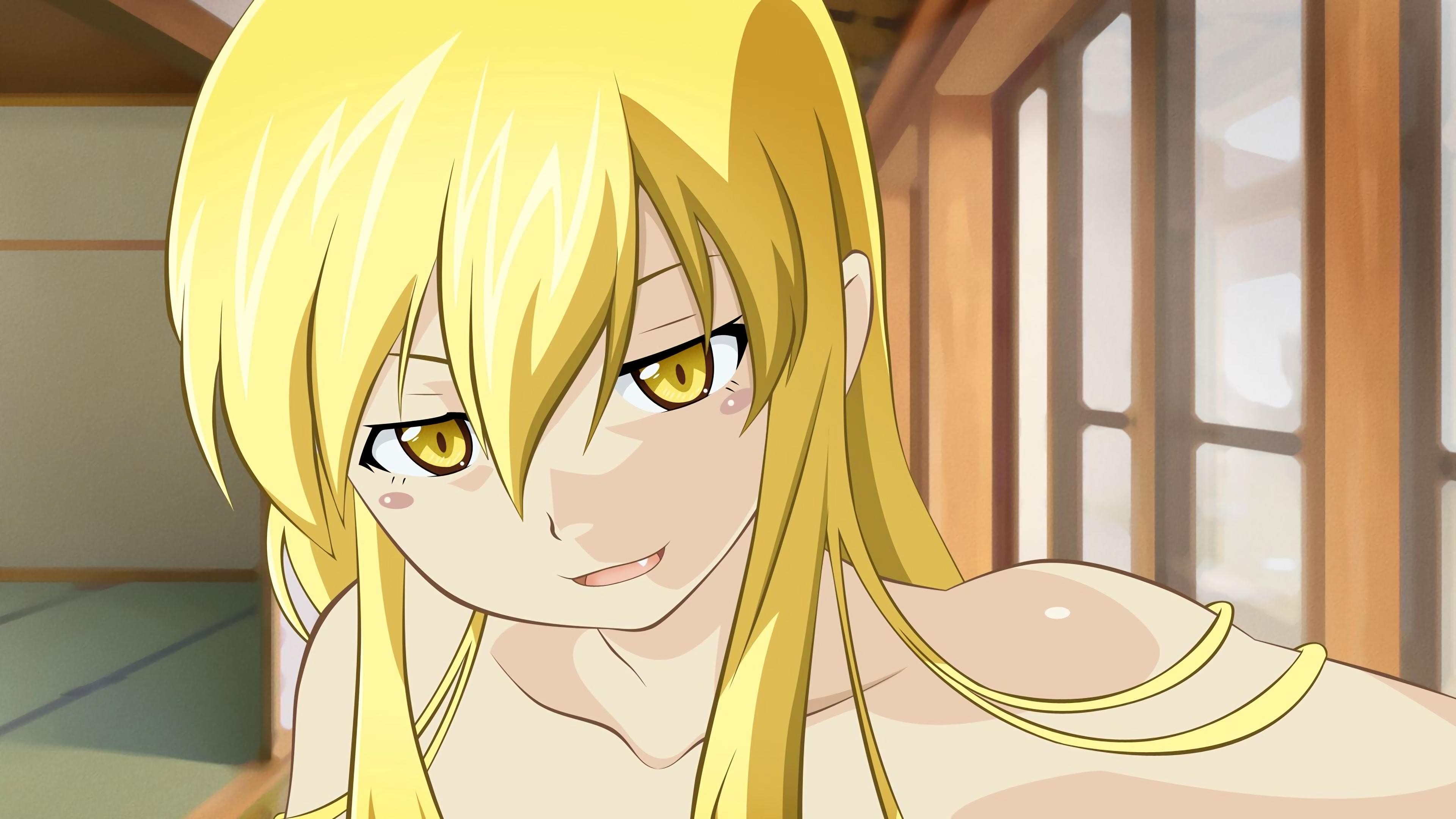 Oshino Shinobu from Monogatari Series HD Wallpaper