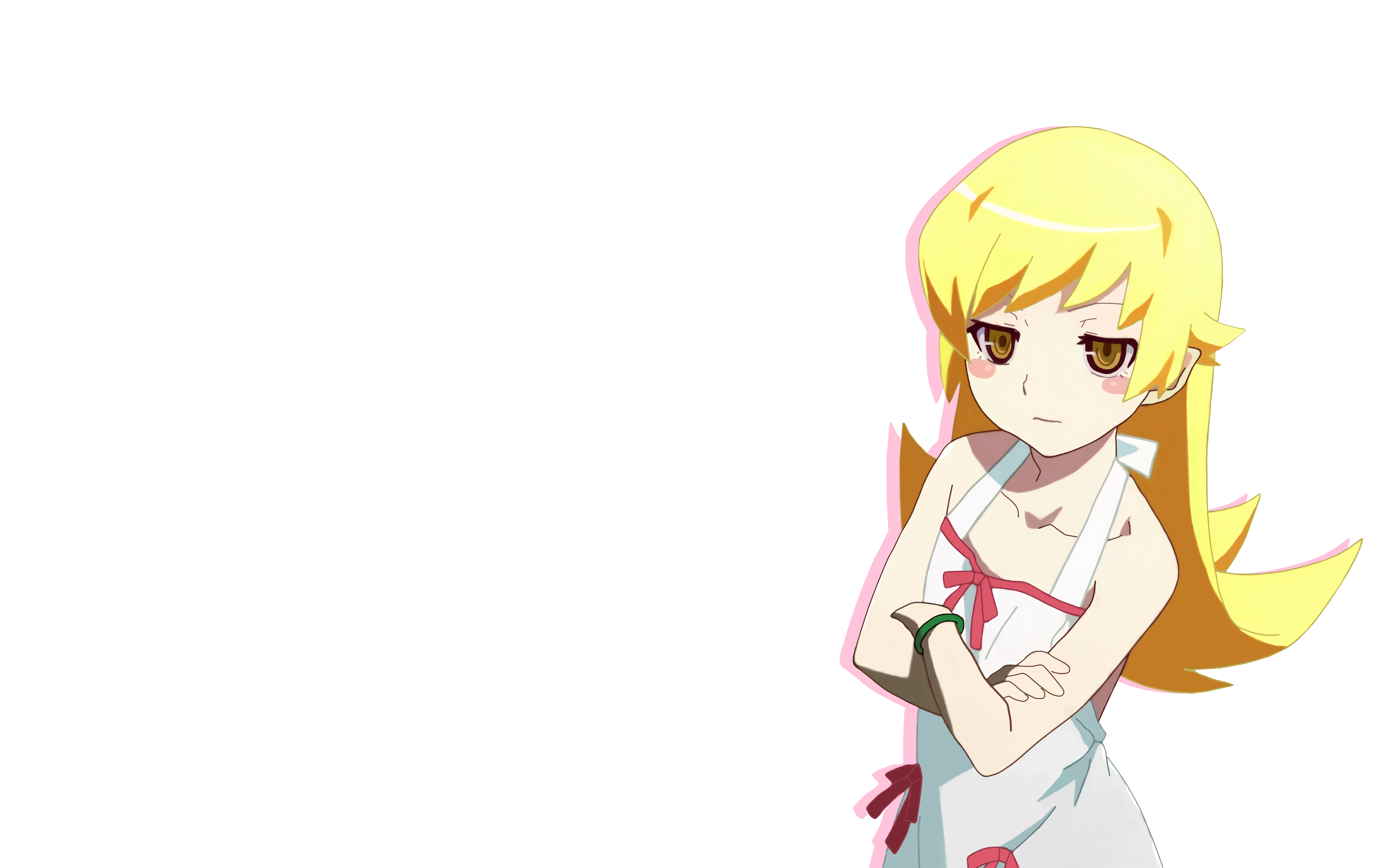 Oshino Shinobu from Monogatari Series HD Wallpaper