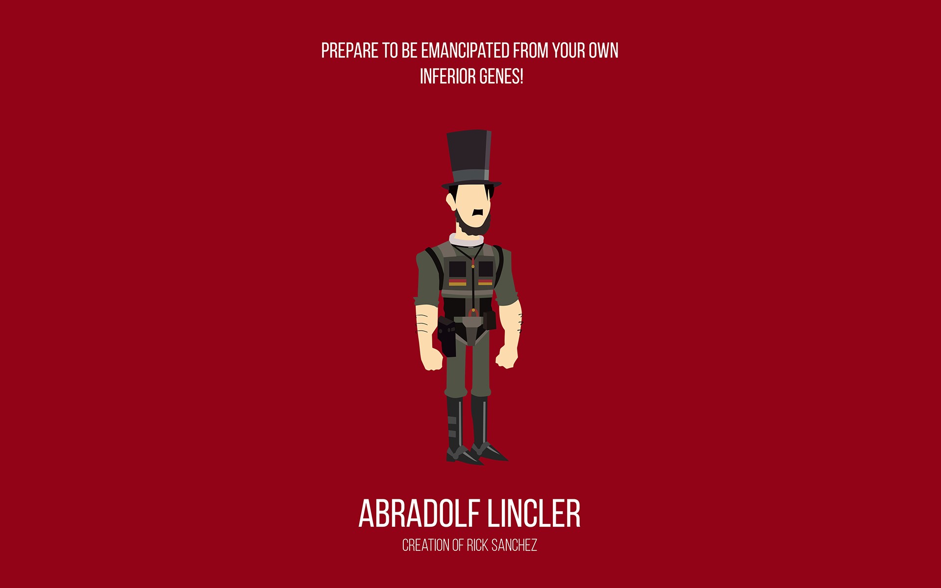 Abradolf Lincler from Rick and Morty HD Wallpaper