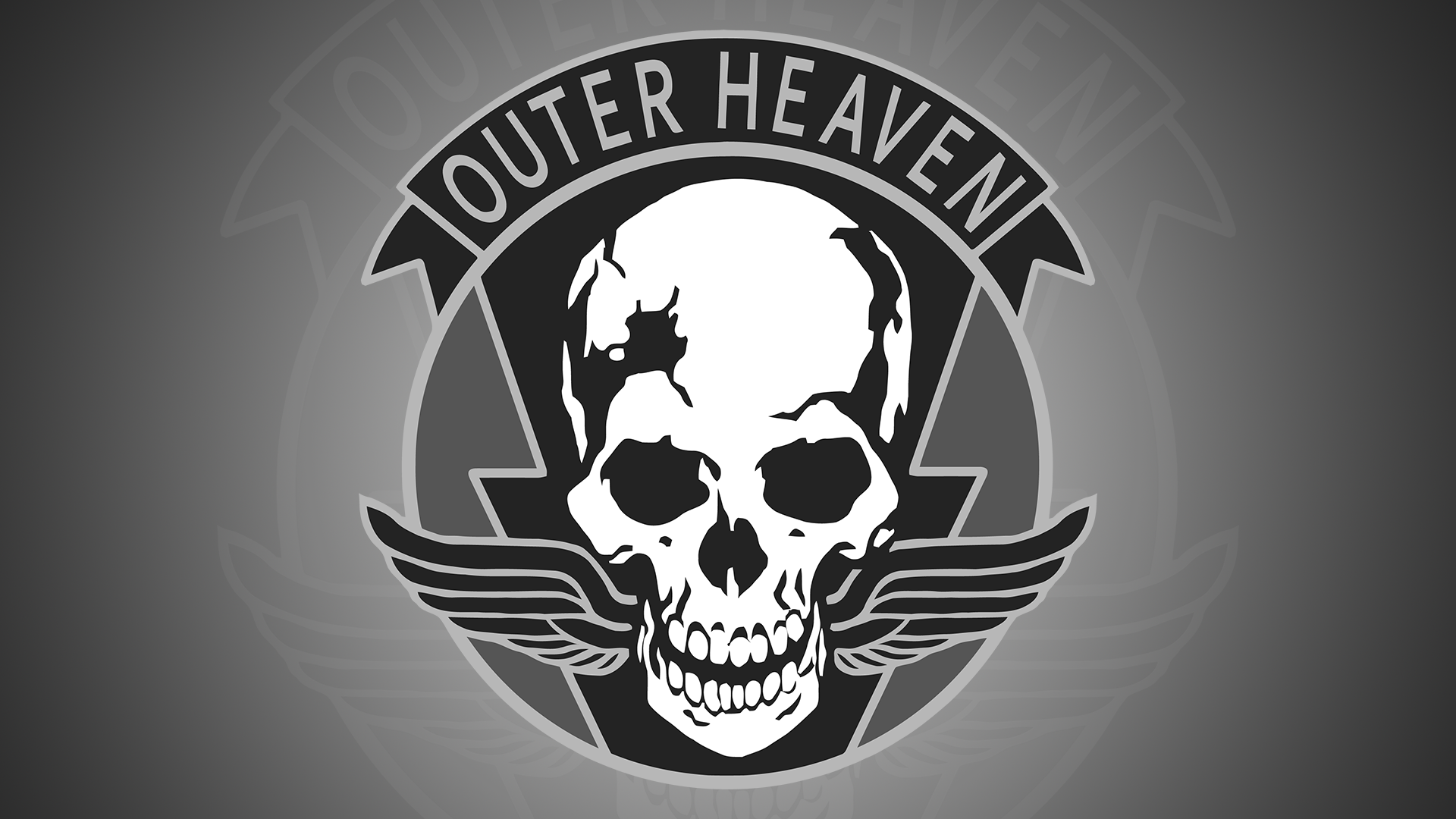 Metal Gear Solid Outer Heaven Skull Emblem HD Wallpaper