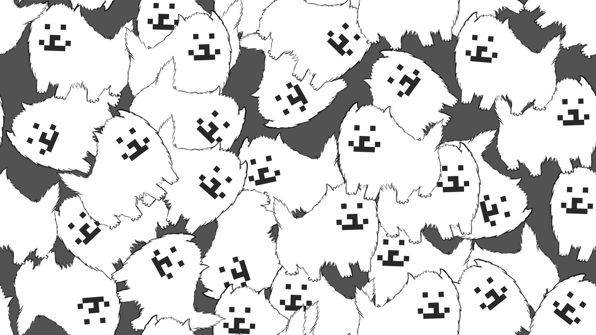 Undertale Annoying Dog pattern HD Wallpaper