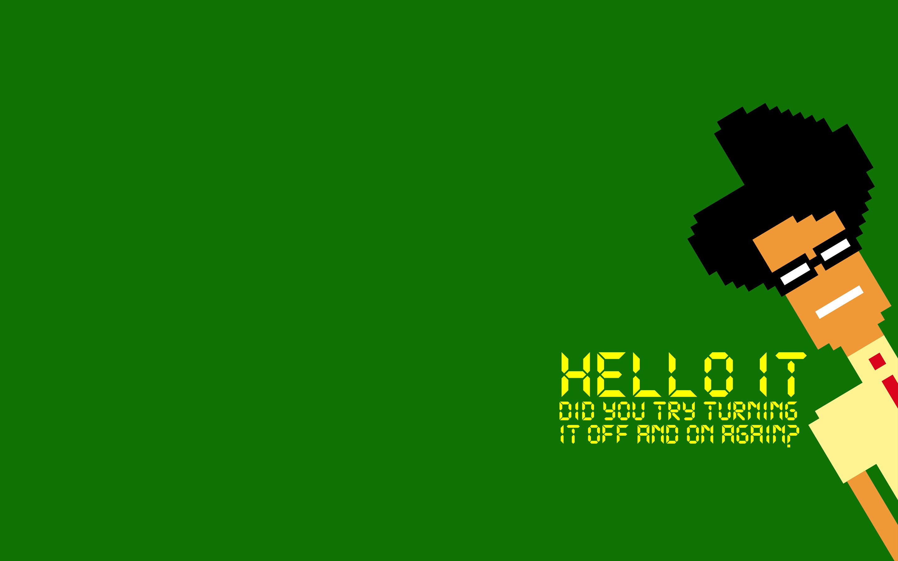 The IT Crowd 8-bit pixel art HD Wallpaper