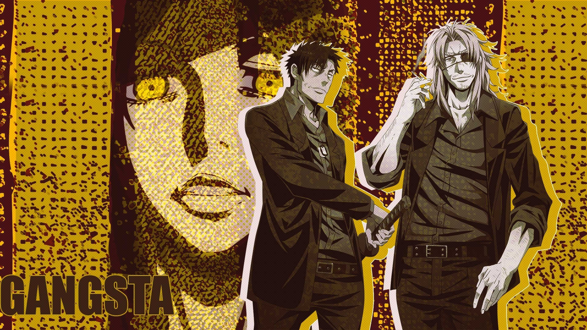 Gangsta Anime featuring Worick and Nicolas HD Wallpaper