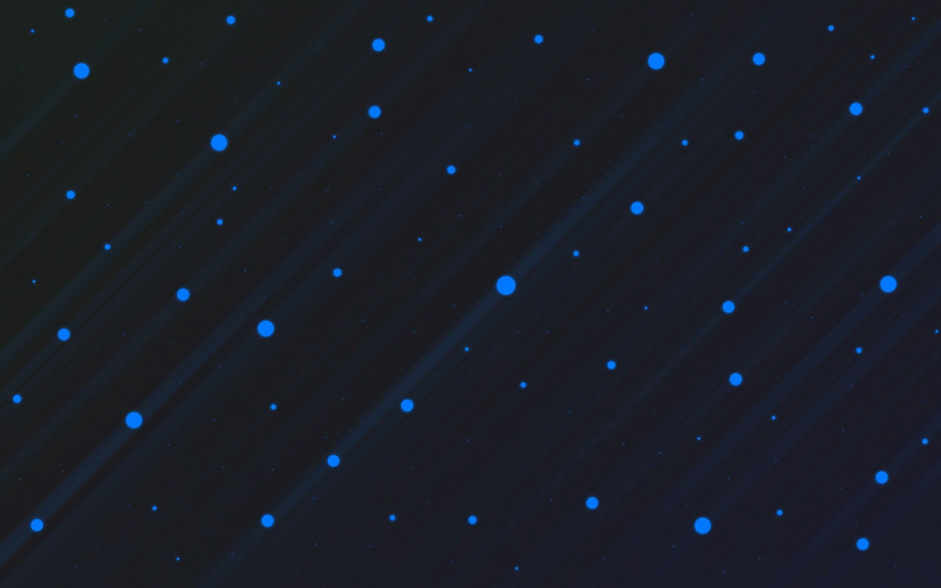 Abstract blue dots on a dark background with light streaks HD Wallpaper