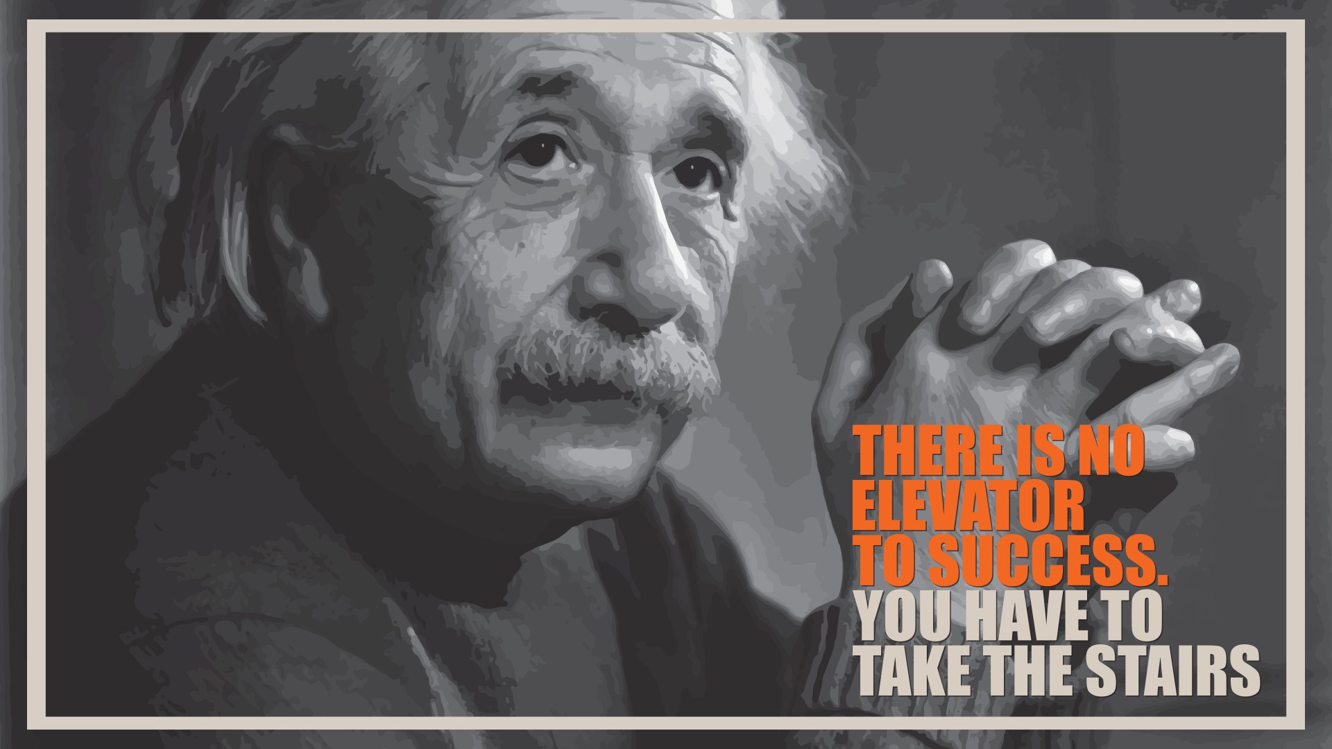 Albert Einstein quote about success HD Wallpaper