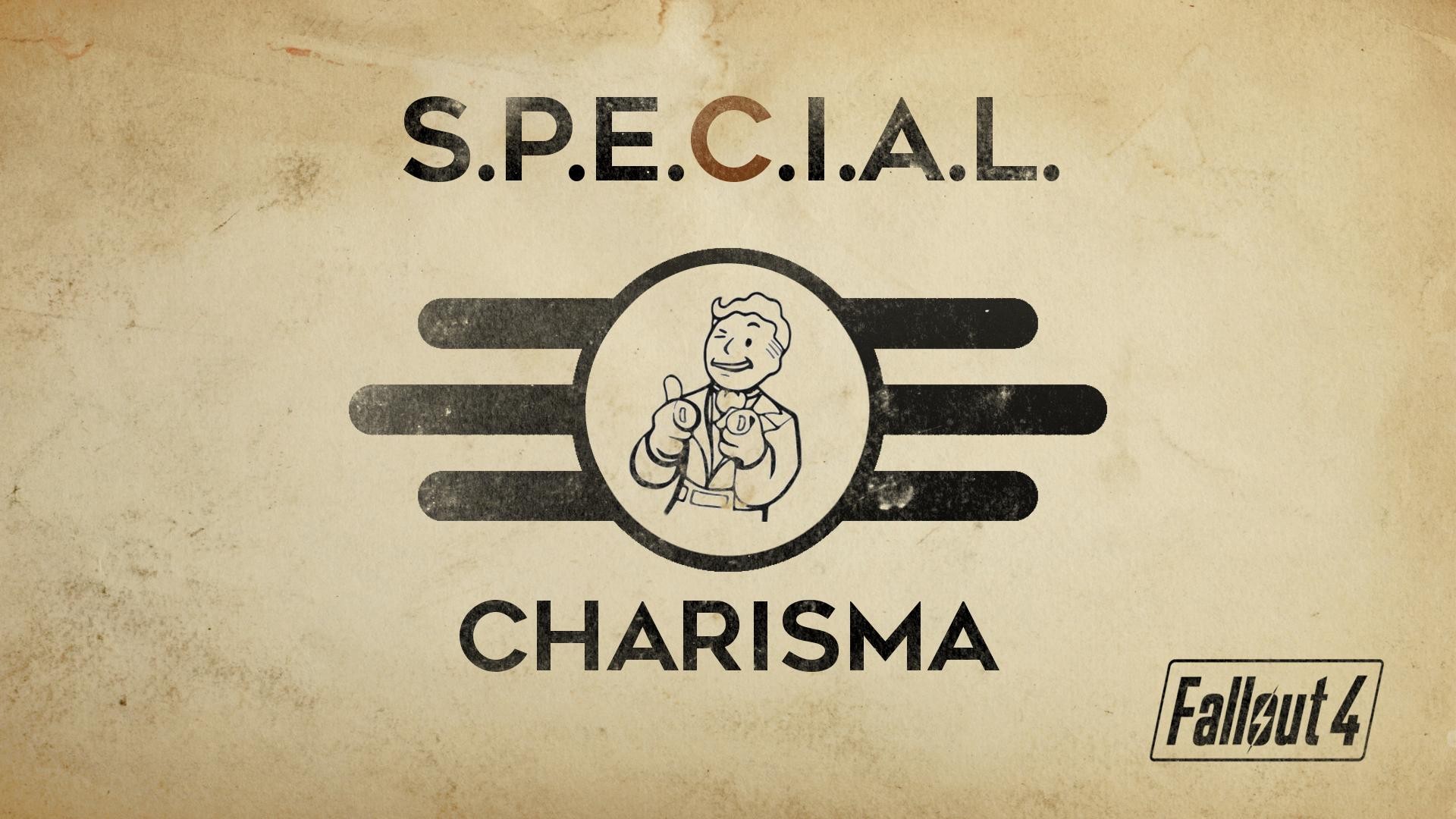 Fallout 4 S.P.E.C.I.A.L. Charisma Vault Boy HD Wallpaper