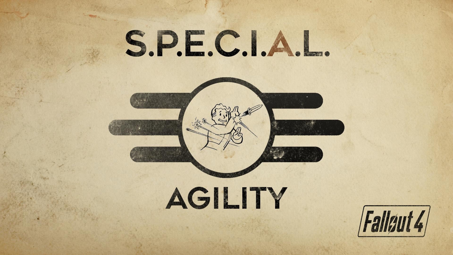 Fallout 4 S.P.E.C.I.A.L. Agility Vault Boy HD Wallpaper