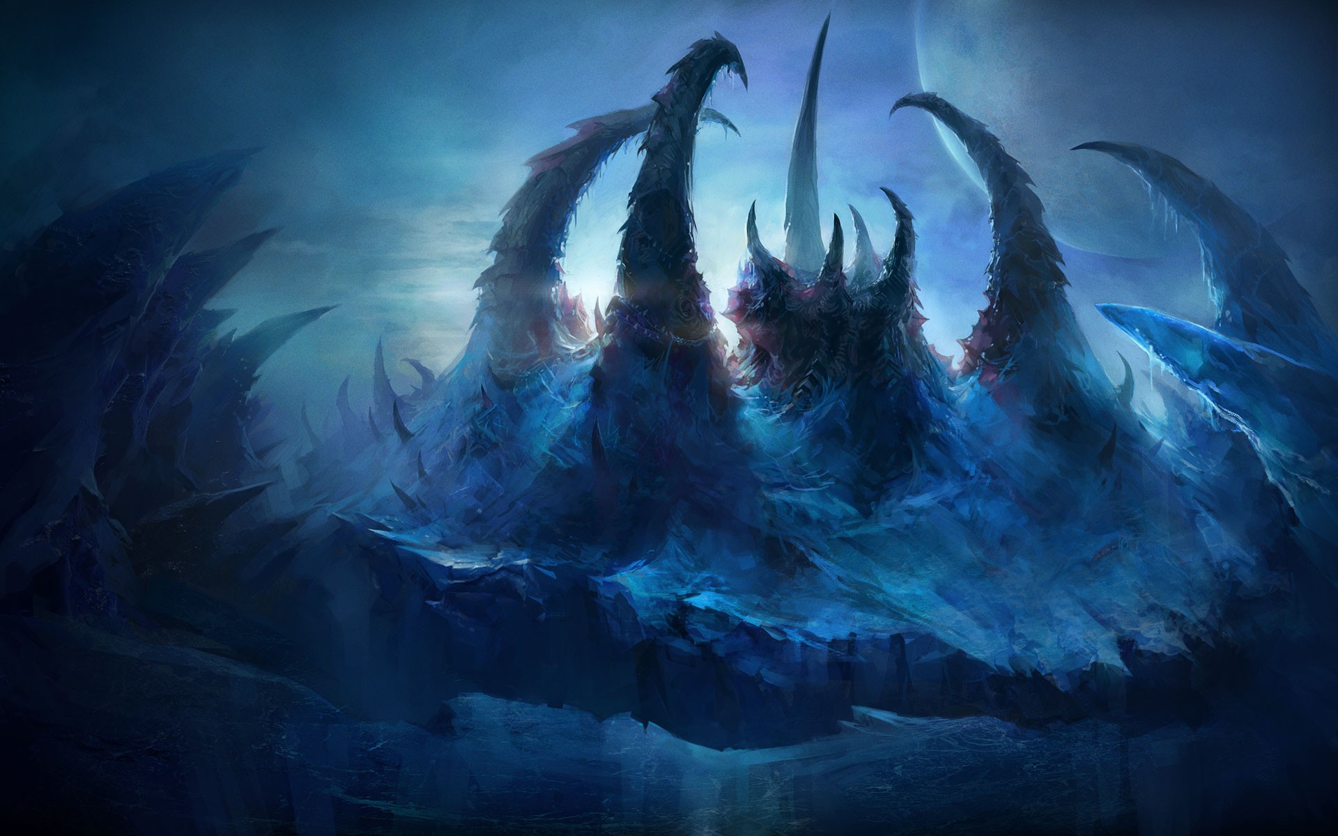 StarCraft II Kaldir Ice Planet Landscape HD Wallpaper