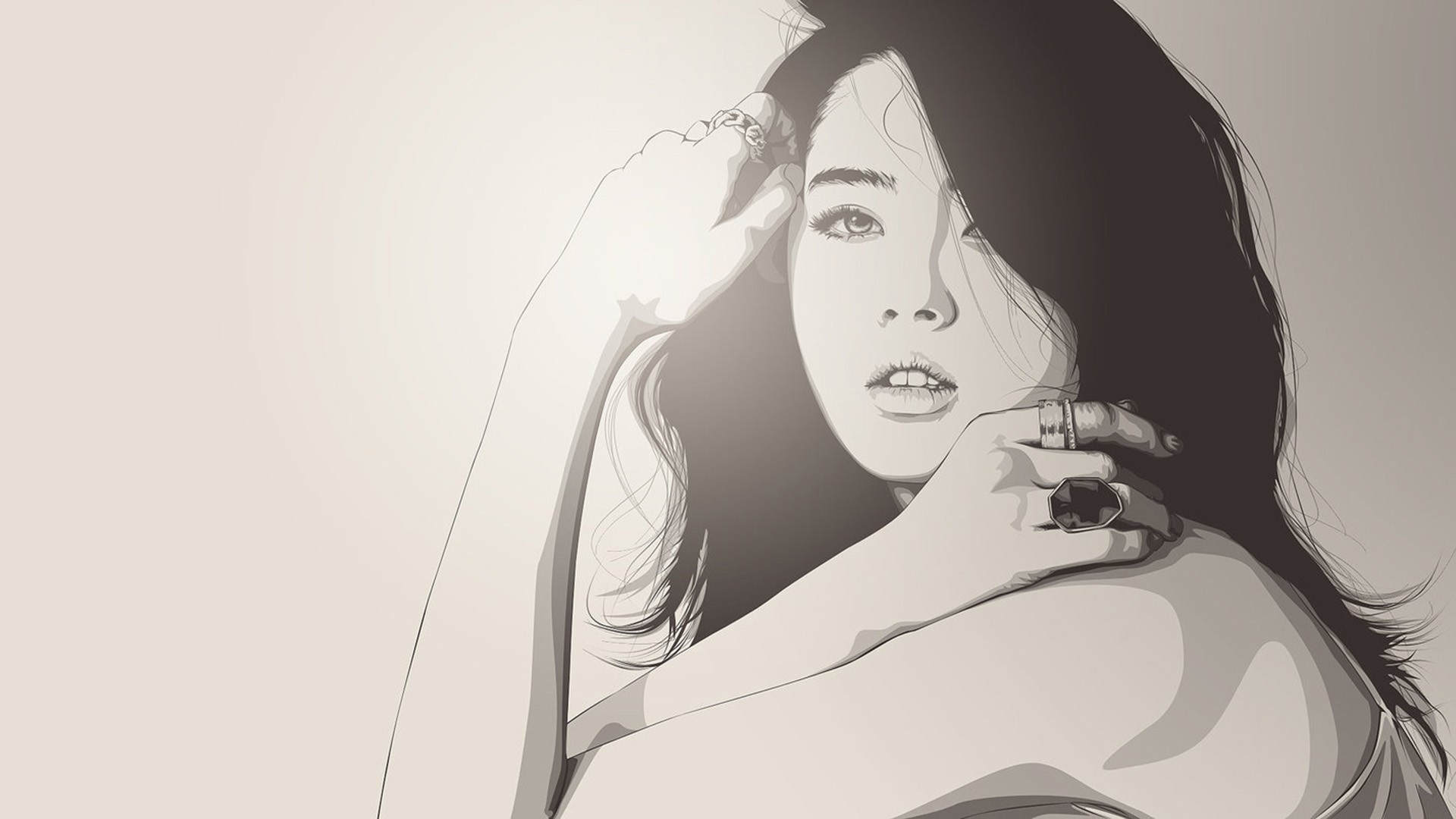 Go Ara Vexel Art Portrait HD Wallpaper