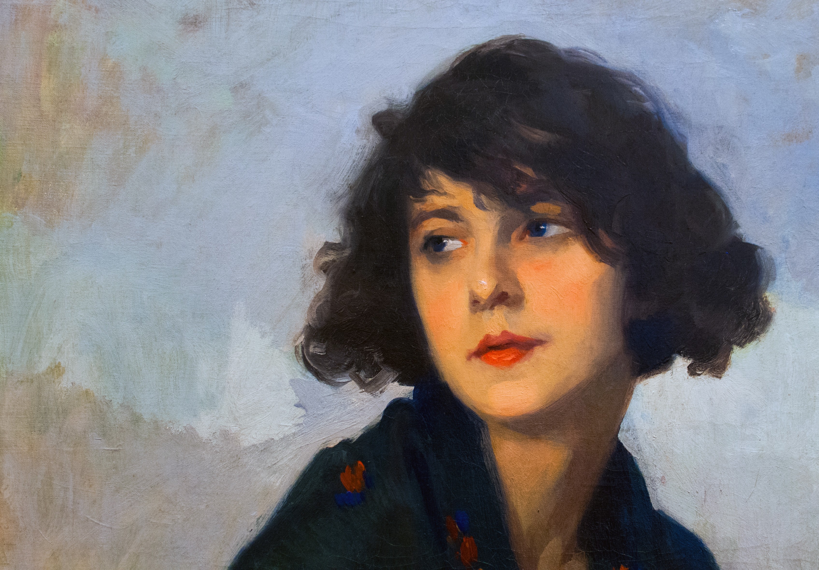 Portrait of a Woman by Cyprien-Eugene Boulet HD Wallpaper