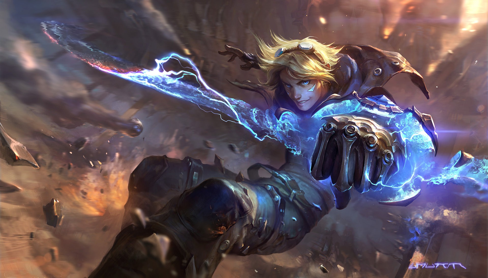 Ezreal from League of Legends artwork HD Wallpaper