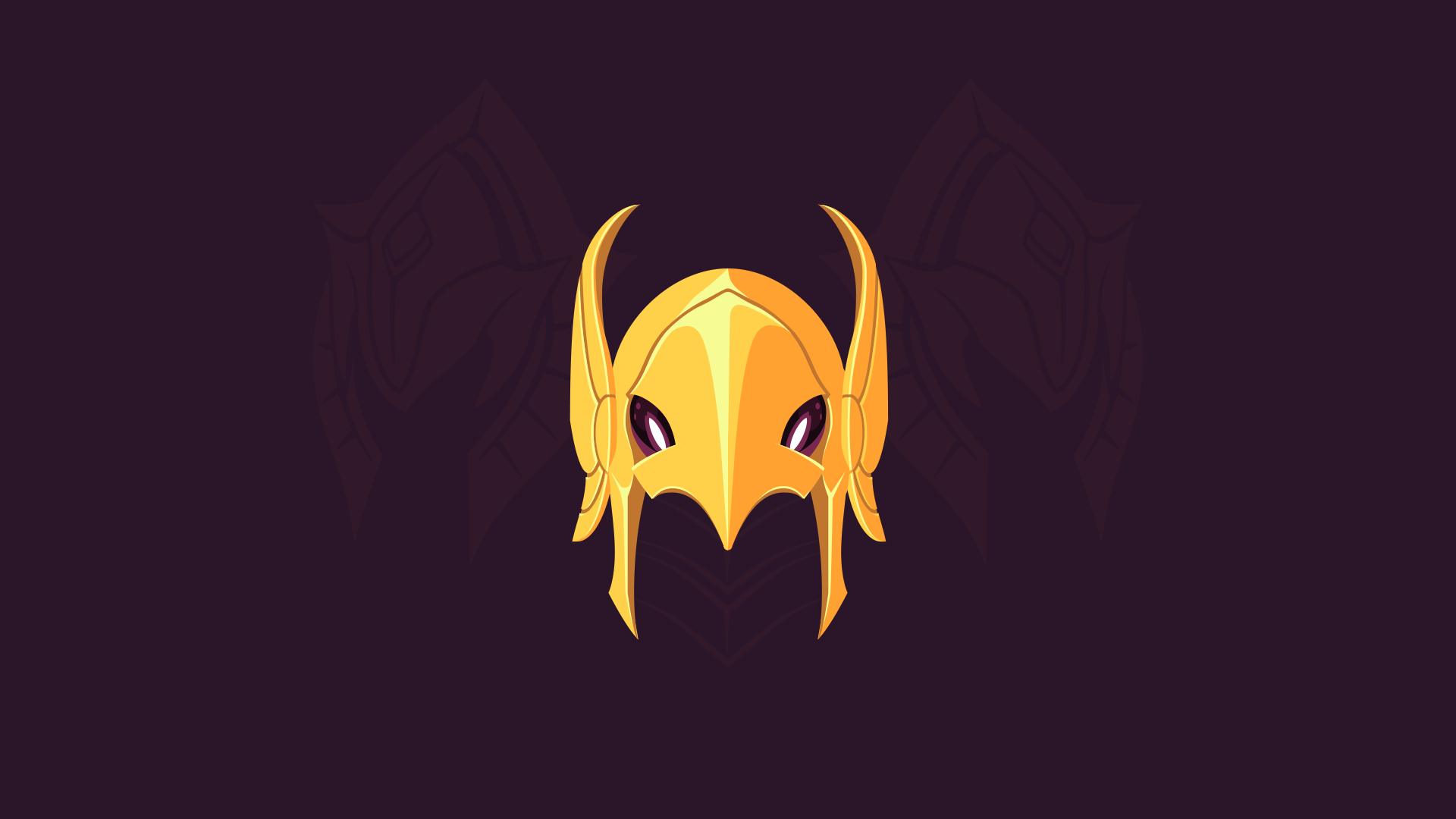 Golden helmet of Azir from League of Legends HD Wallpaper