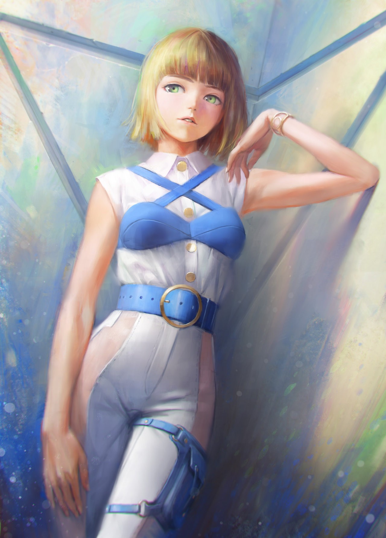 Original Character Portrait Display HD Wallpaper