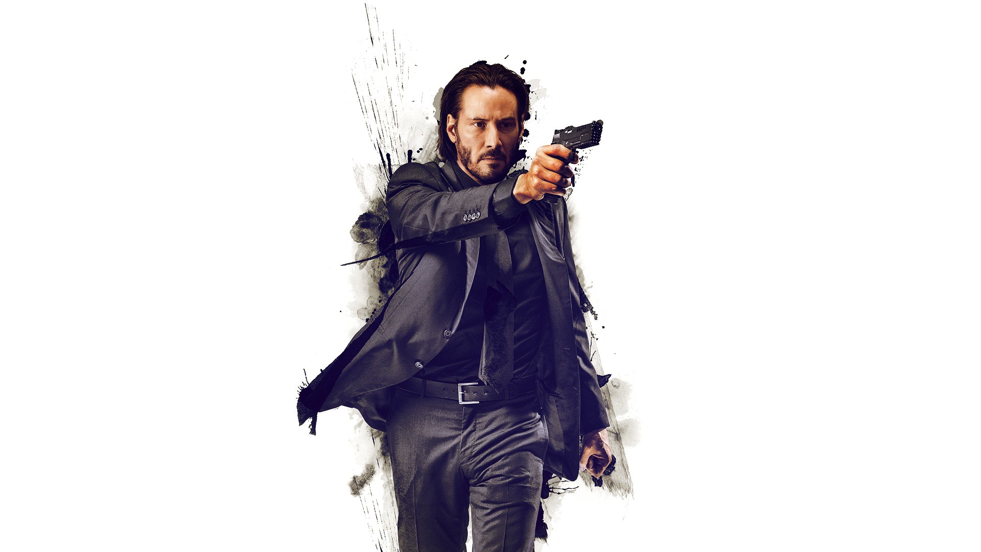 Keanu Reeves as John Wick holding a gun HD Wallpaper