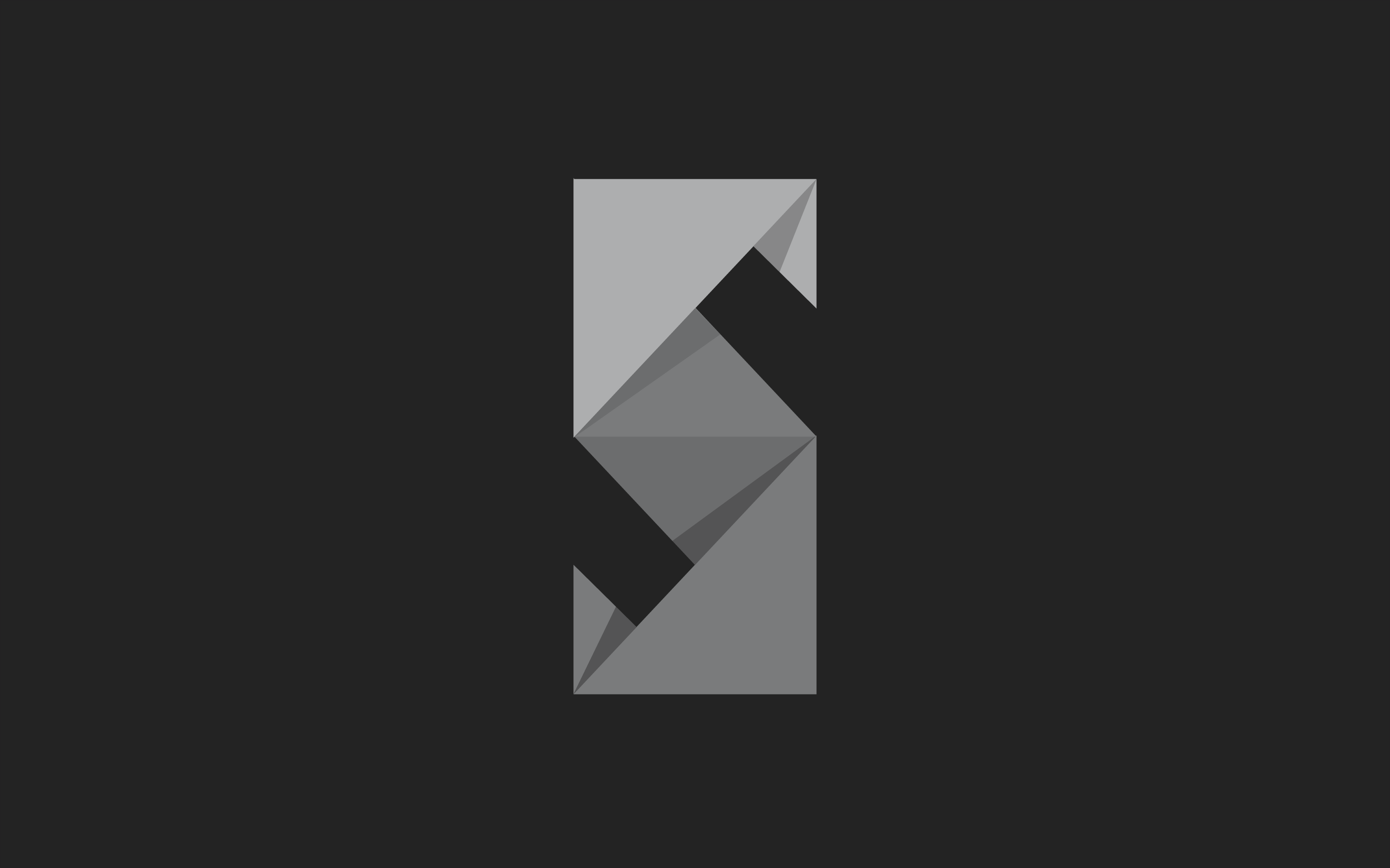Abstract origami letter S logo HD Wallpaper