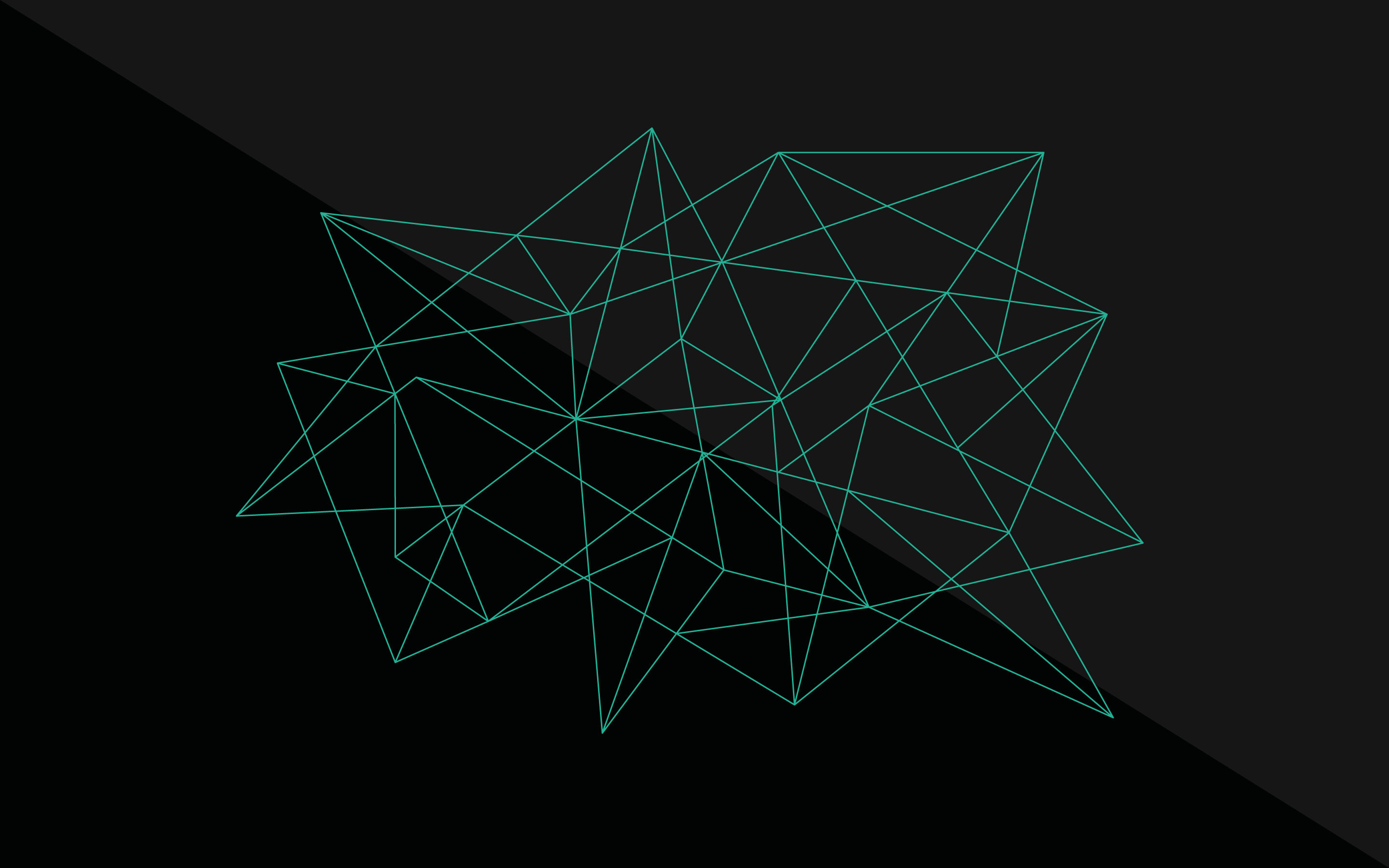 Abstract geometric network on a dark background HD Wallpaper