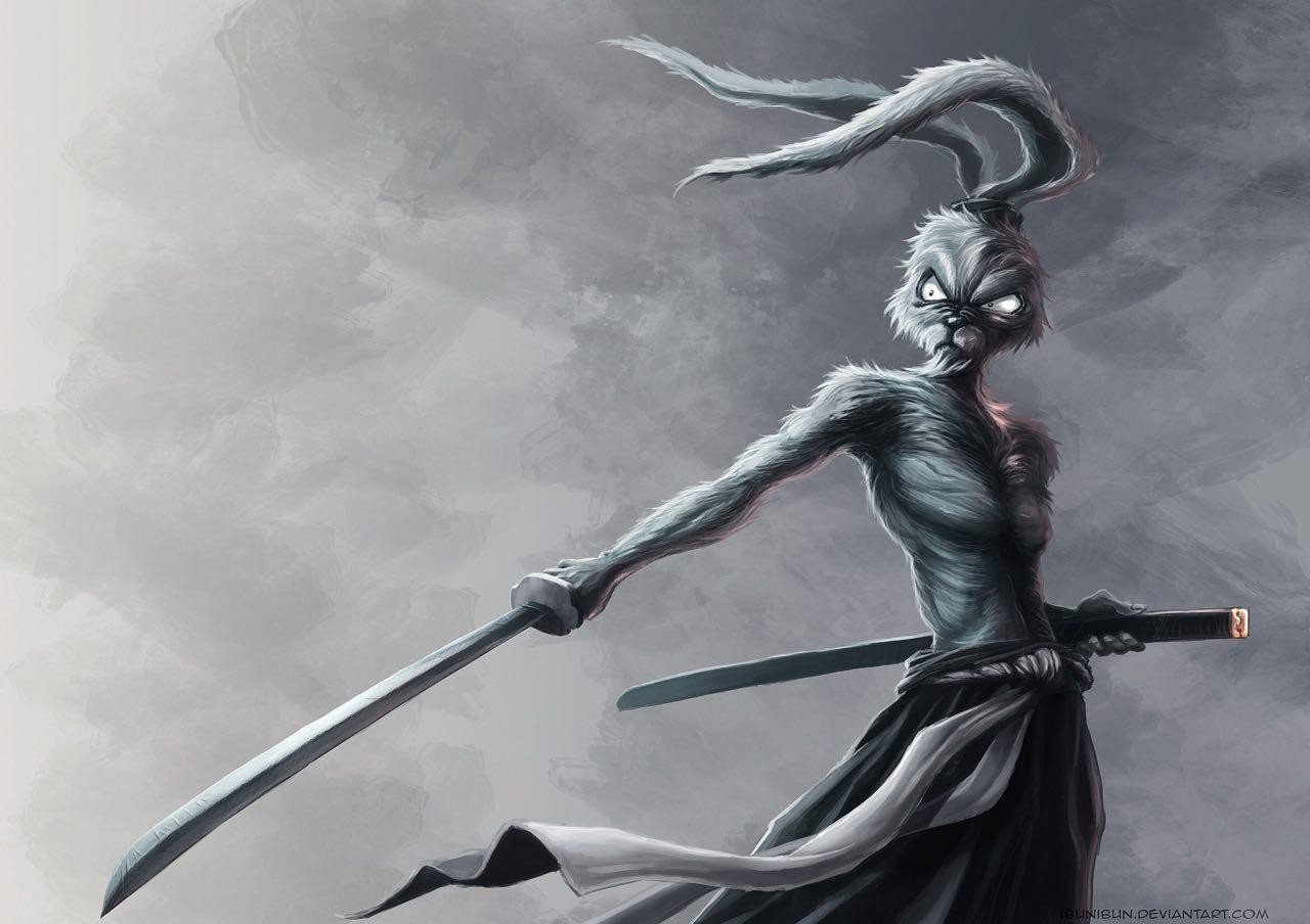 samurai, katana, Usagi Yojimbo HD Wallpaper