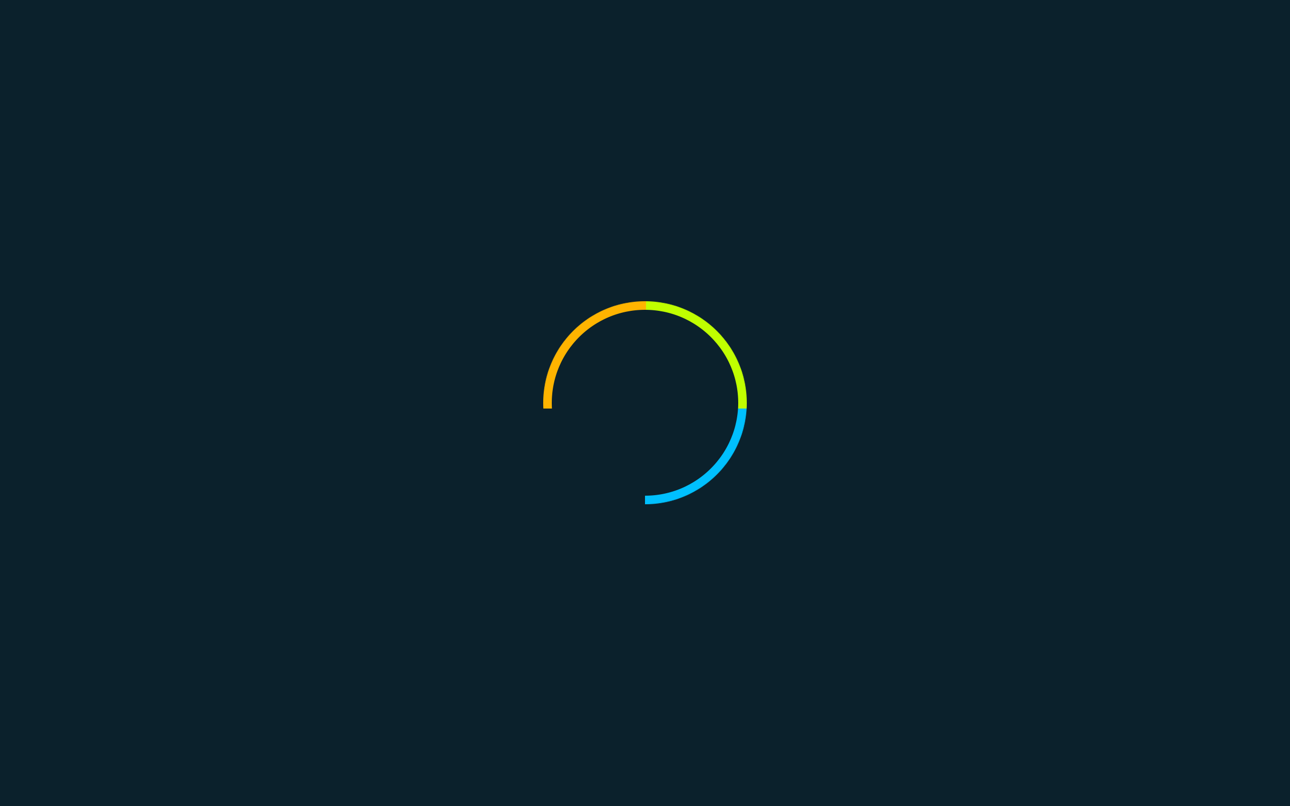 Loading animation with colorful segments HD Wallpaper