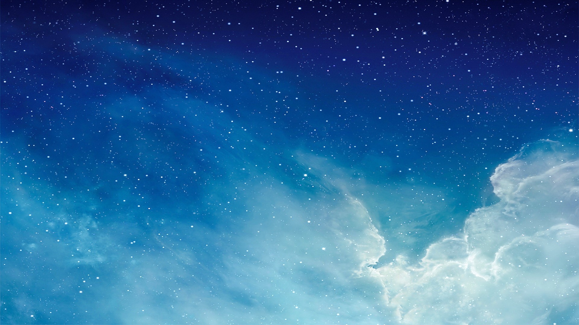 Starry night sky with clouds and stars HD Wallpaper
