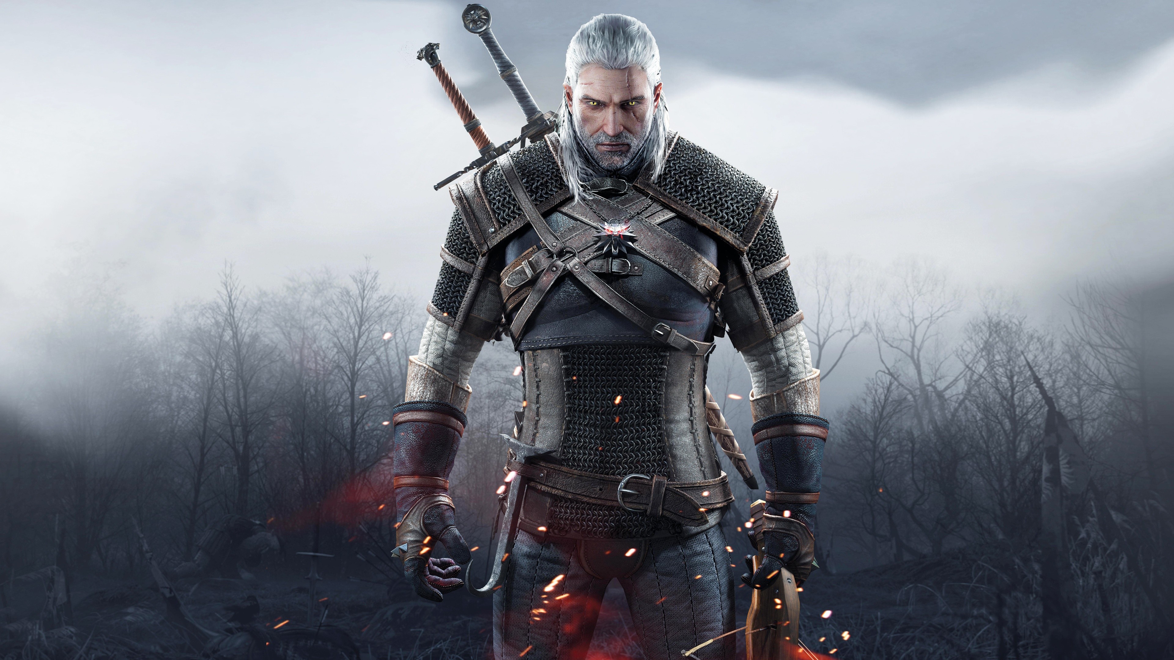 Geralt of Rivia from The Witcher 3: Wild Hunt HD Wallpaper