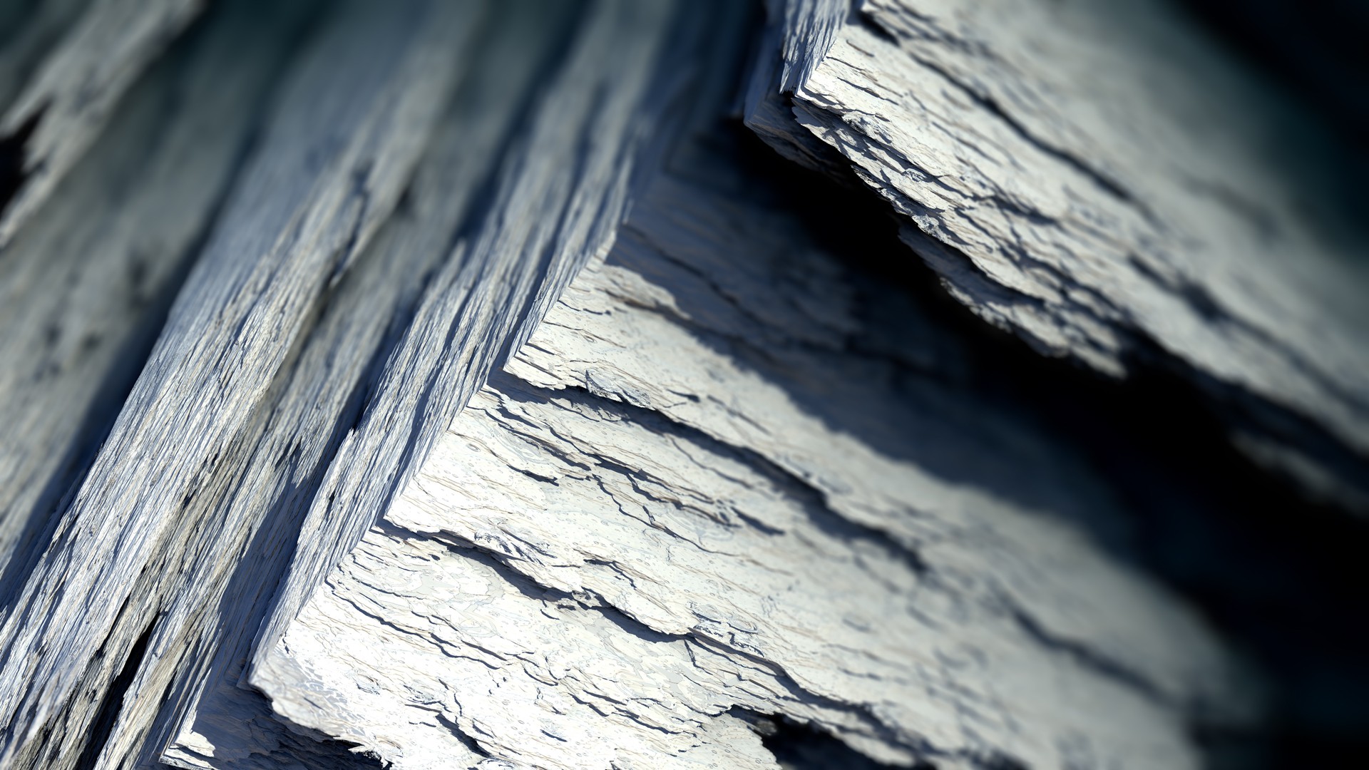gray, artwork, digital art, abstract, mineral, CGI, render, Procedural Minerals HD Wallpaper